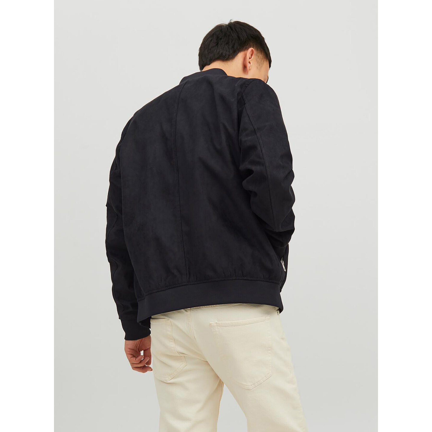 Jack&Jones Яке бомбър Rocky 12223651 Черен Regular Fit - Pepit.bg