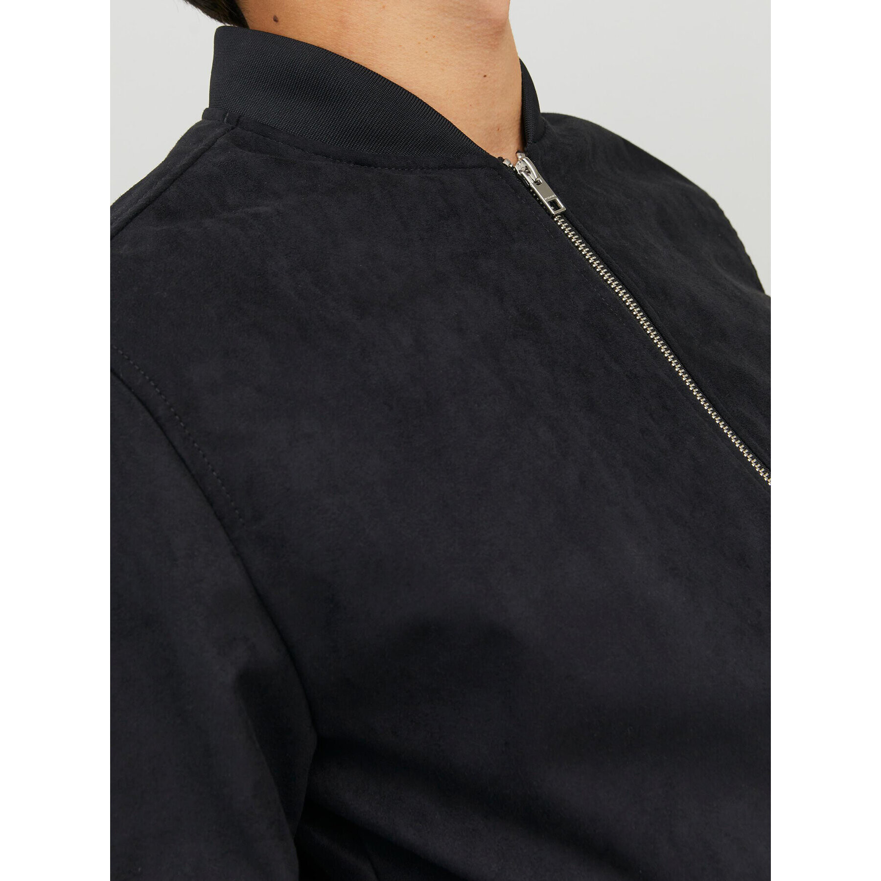 Jack&Jones Яке бомбър Rocky 12223651 Черен Regular Fit - Pepit.bg