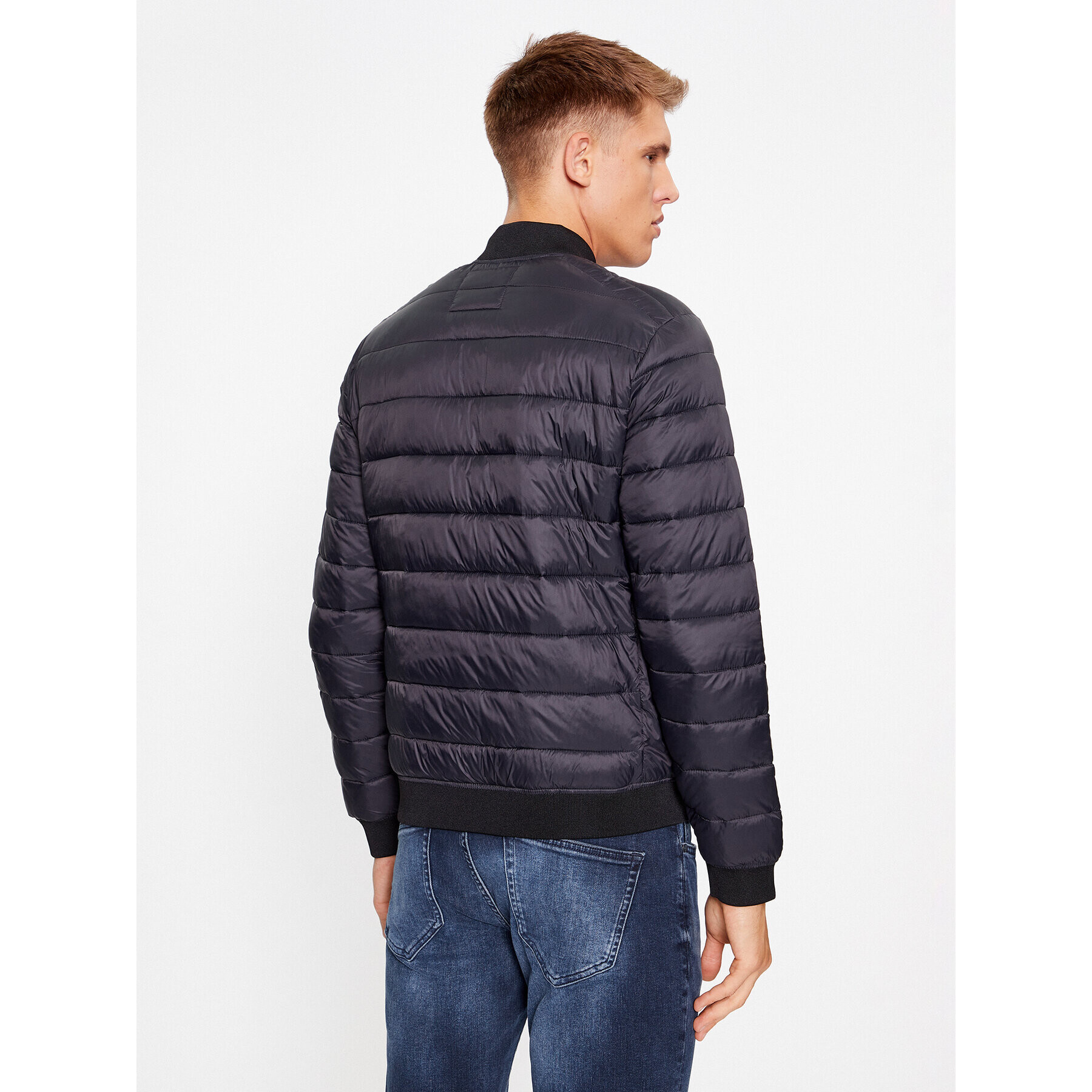 Jack&Jones Яке бомбър 12236154 Черен Regular Fit - Pepit.bg