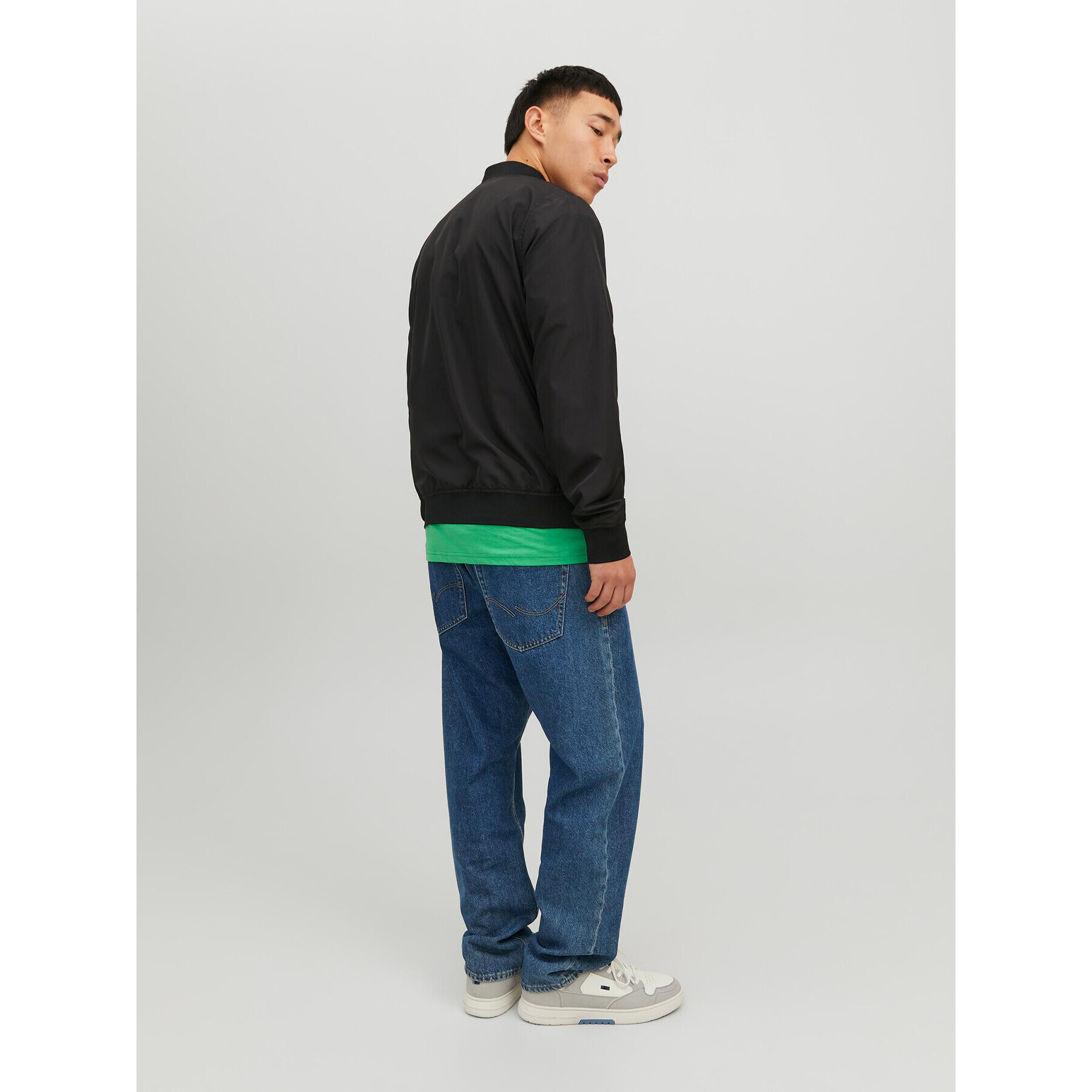 Jack&Jones Яке бомбър Palma 12235603 Черен Regular Fit - Pepit.bg