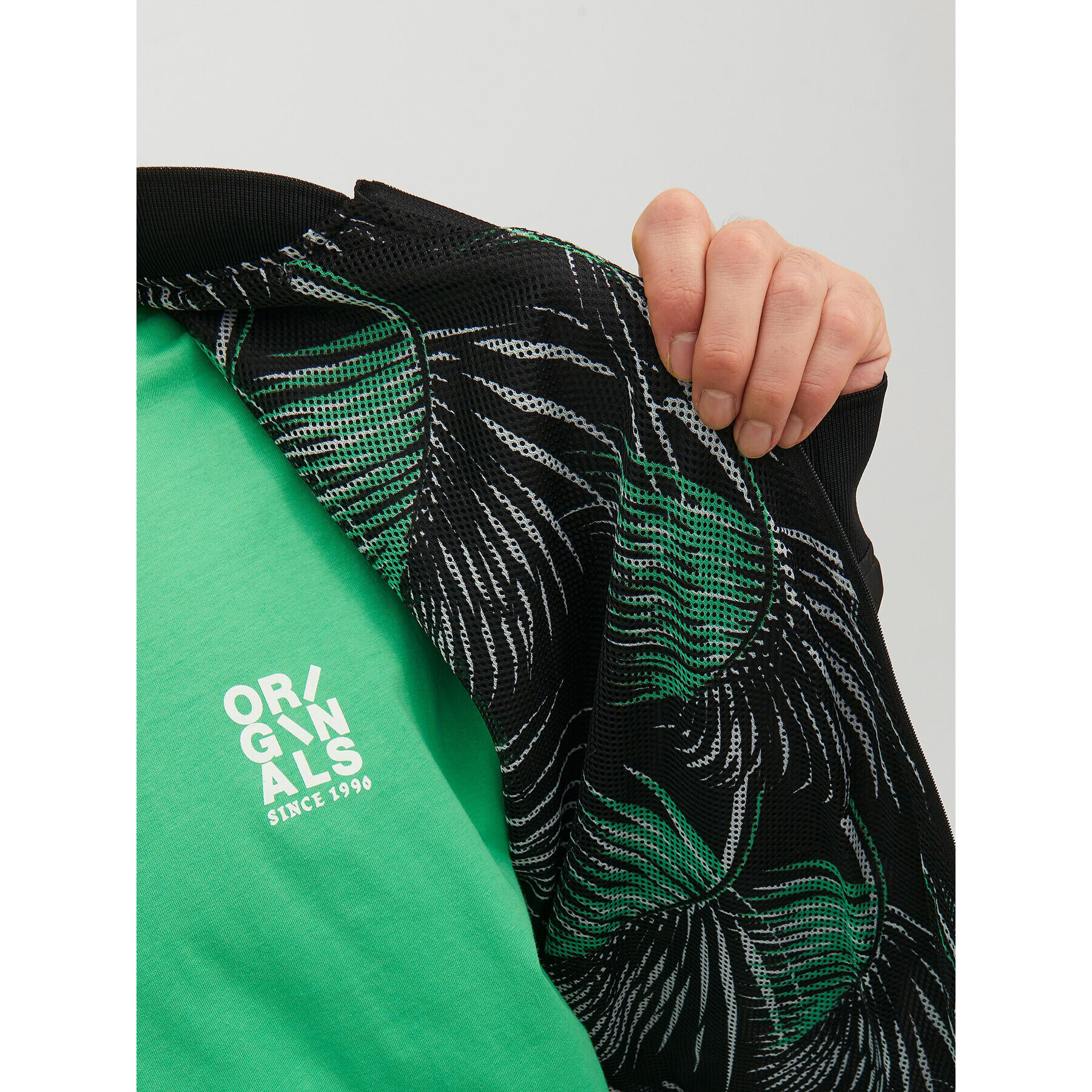 Jack&Jones Яке бомбър Palma 12235603 Черен Regular Fit - Pepit.bg