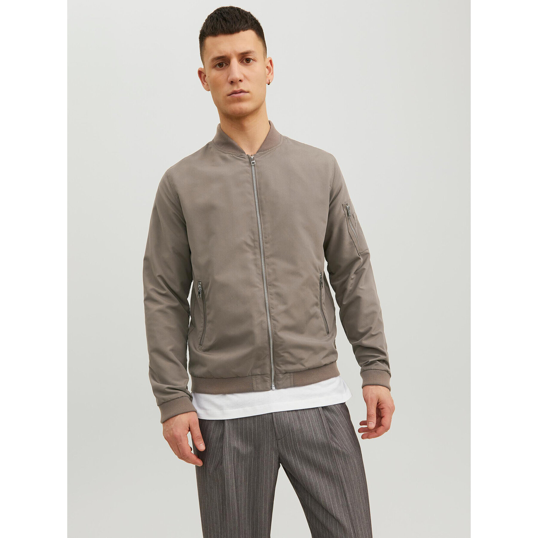 Jack&Jones Яке бомбър Rush 12165203 Бежов Regular Fit - Pepit.bg