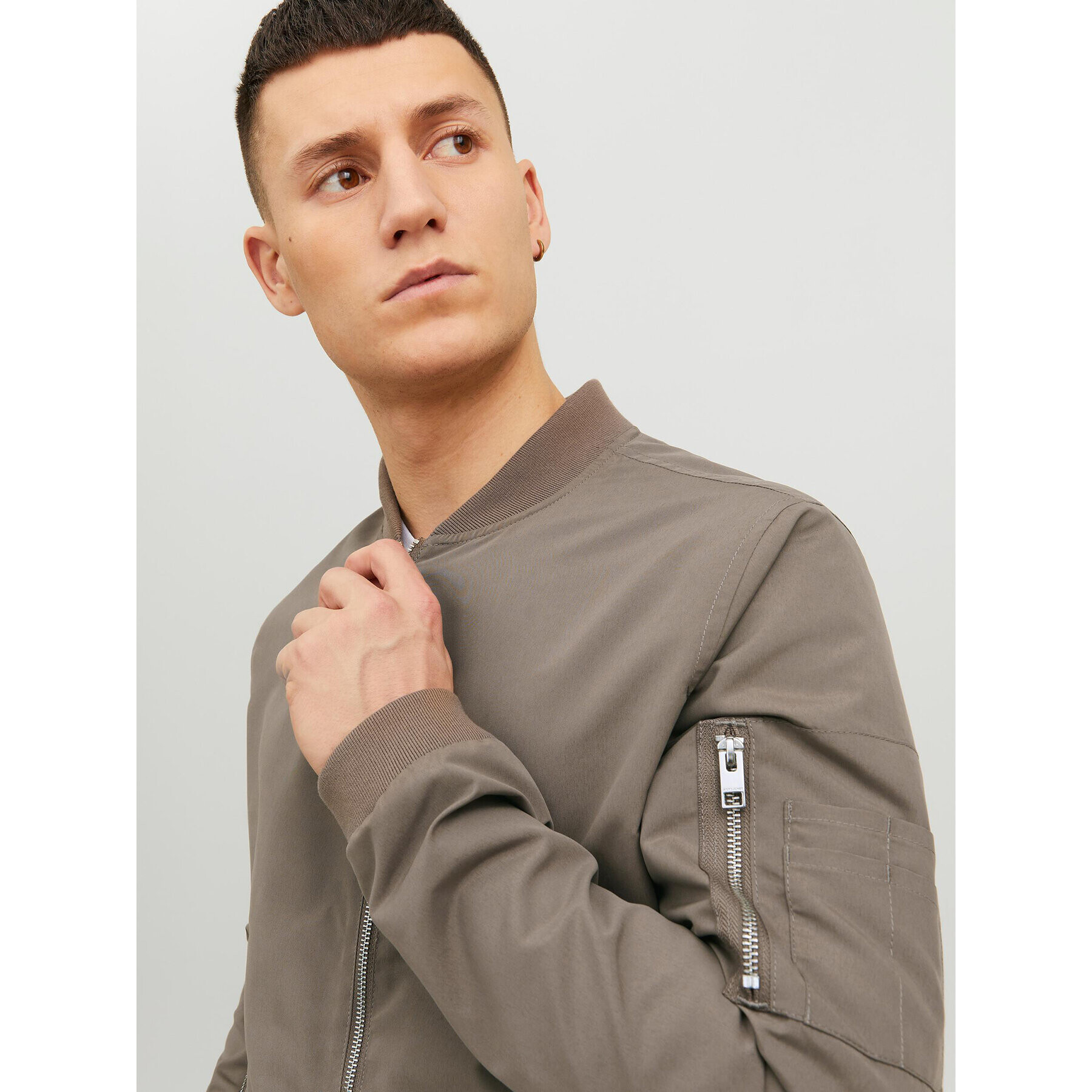 Jack&Jones Яке бомбър Rush 12165203 Бежов Regular Fit - Pepit.bg