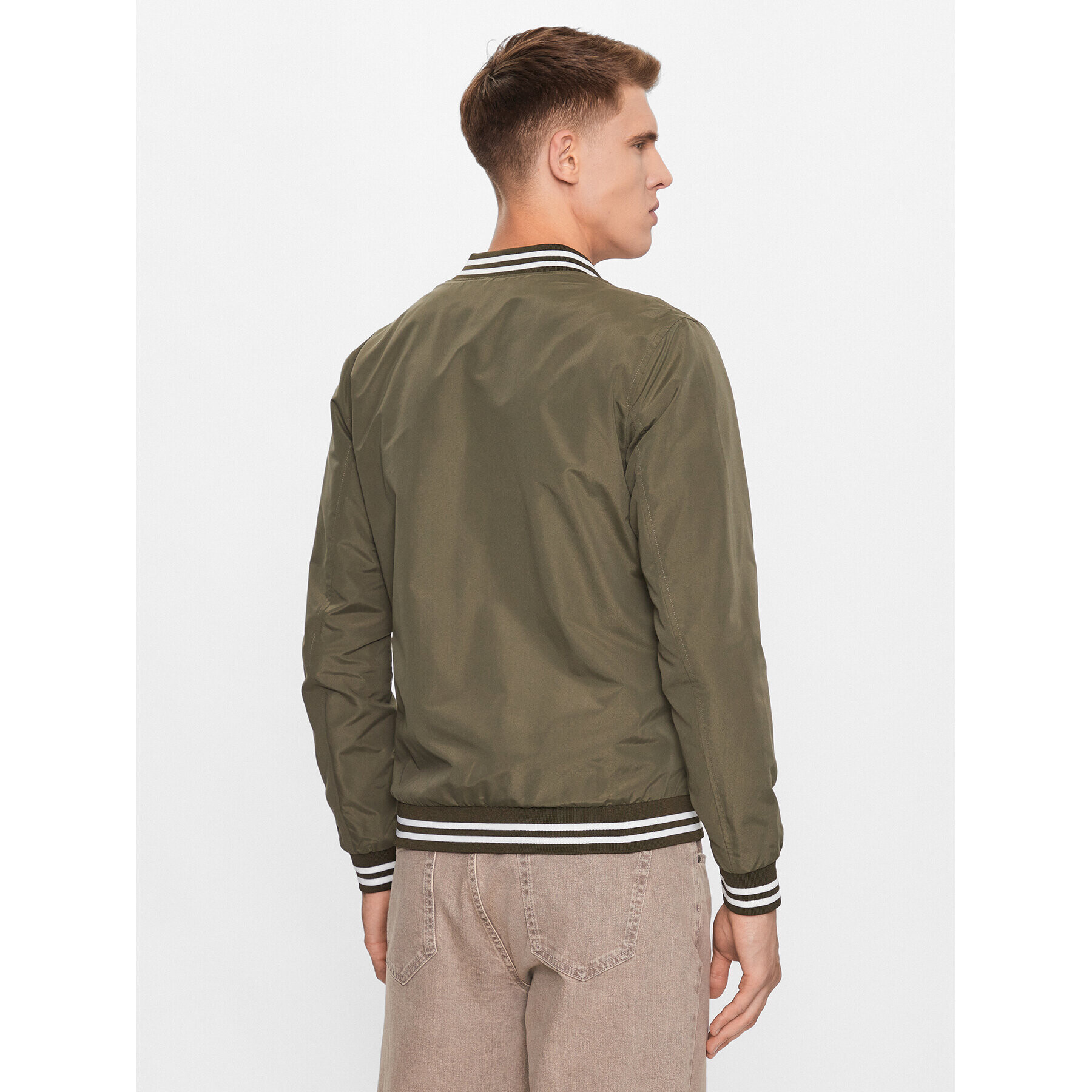 Jack&Jones Яке бомбър Splash 12234723 Зелен Regular Fit - Pepit.bg