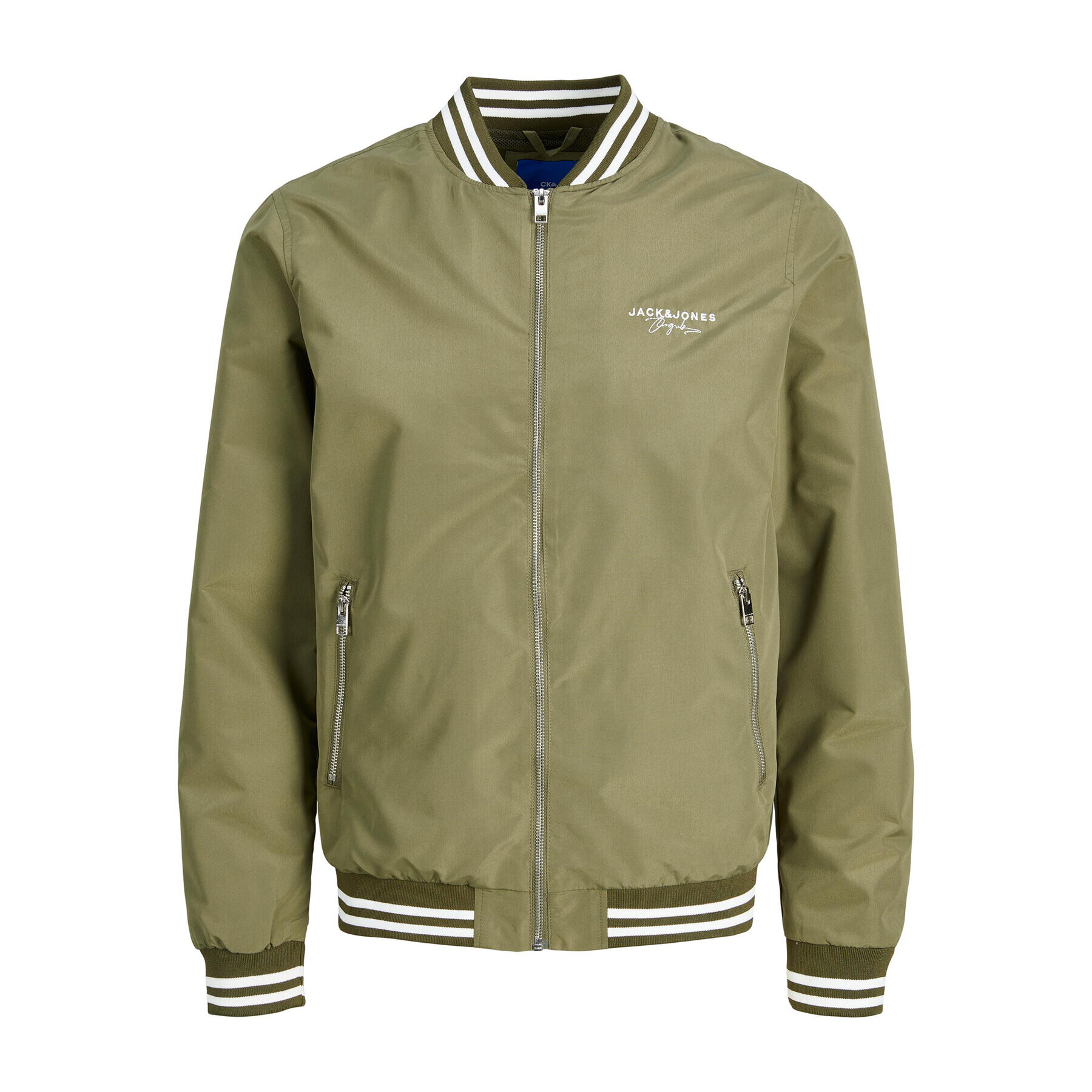 Jack&Jones Яке бомбър Splash 12234723 Зелен Regular Fit - Pepit.bg