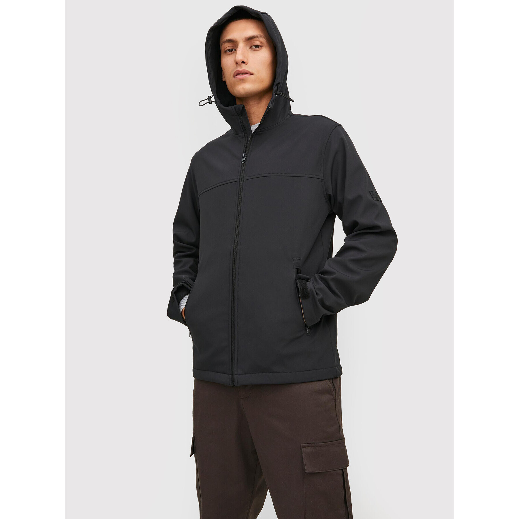 Jack&Jones Яке softshell Marvin 12212363 Черен Regular Fit - Pepit.bg