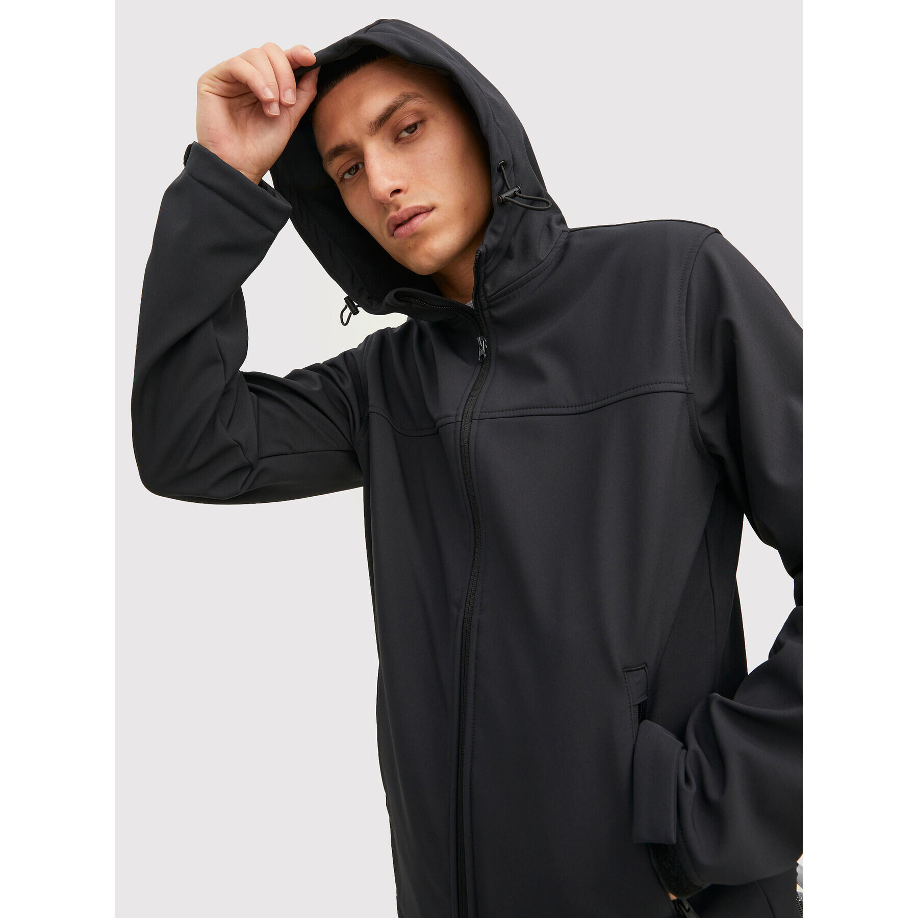 Jack&Jones Яке softshell Marvin 12212363 Черен Regular Fit - Pepit.bg