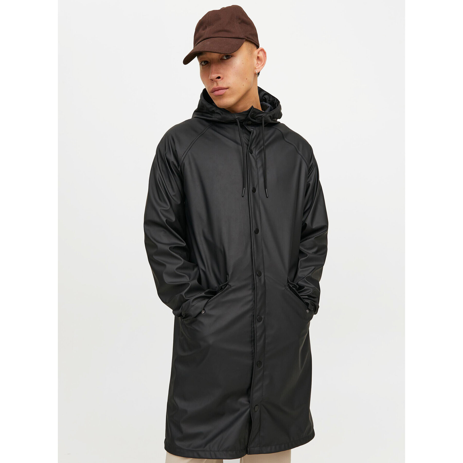 Jack&Jones Яке за дъжд Urban 12237636 Черен Regular Fit - Pepit.bg