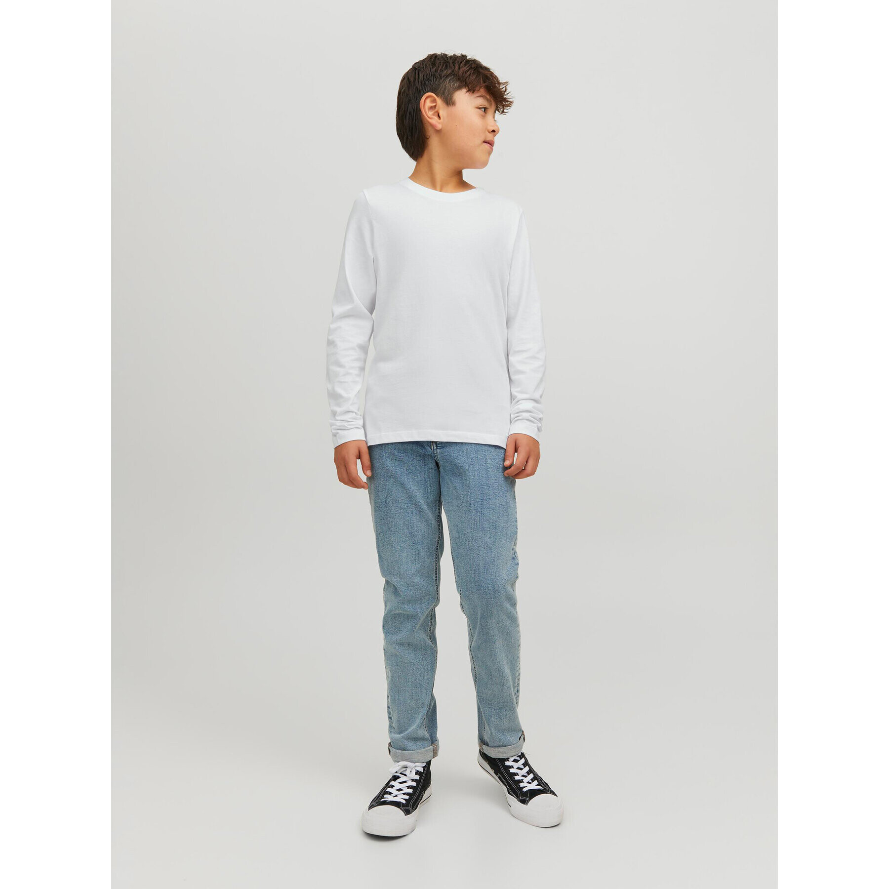 Jack&Jones Junior Блуза 12197050 Бял Regular Fit - Pepit.bg