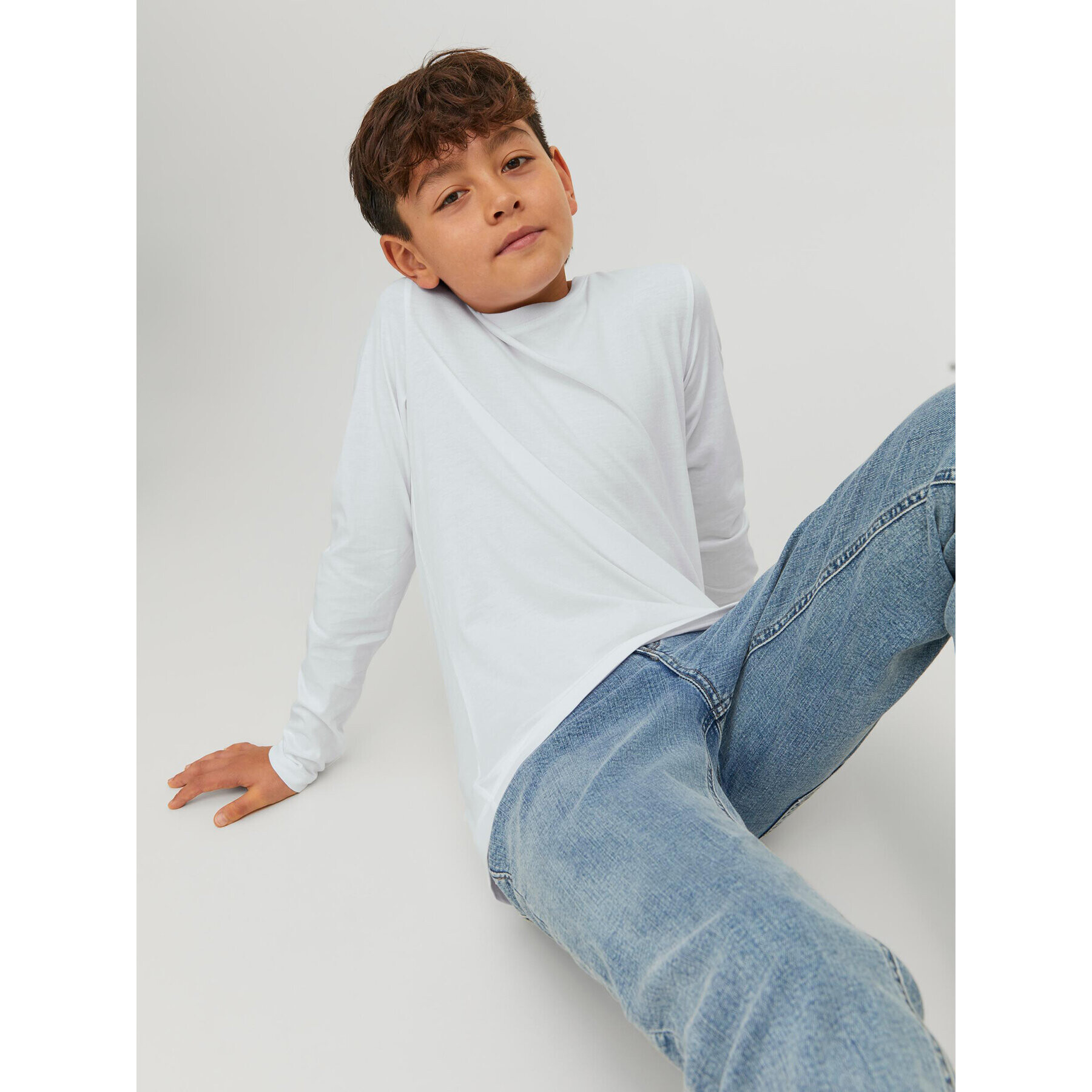 Jack&Jones Junior Блуза 12197050 Бял Regular Fit - Pepit.bg