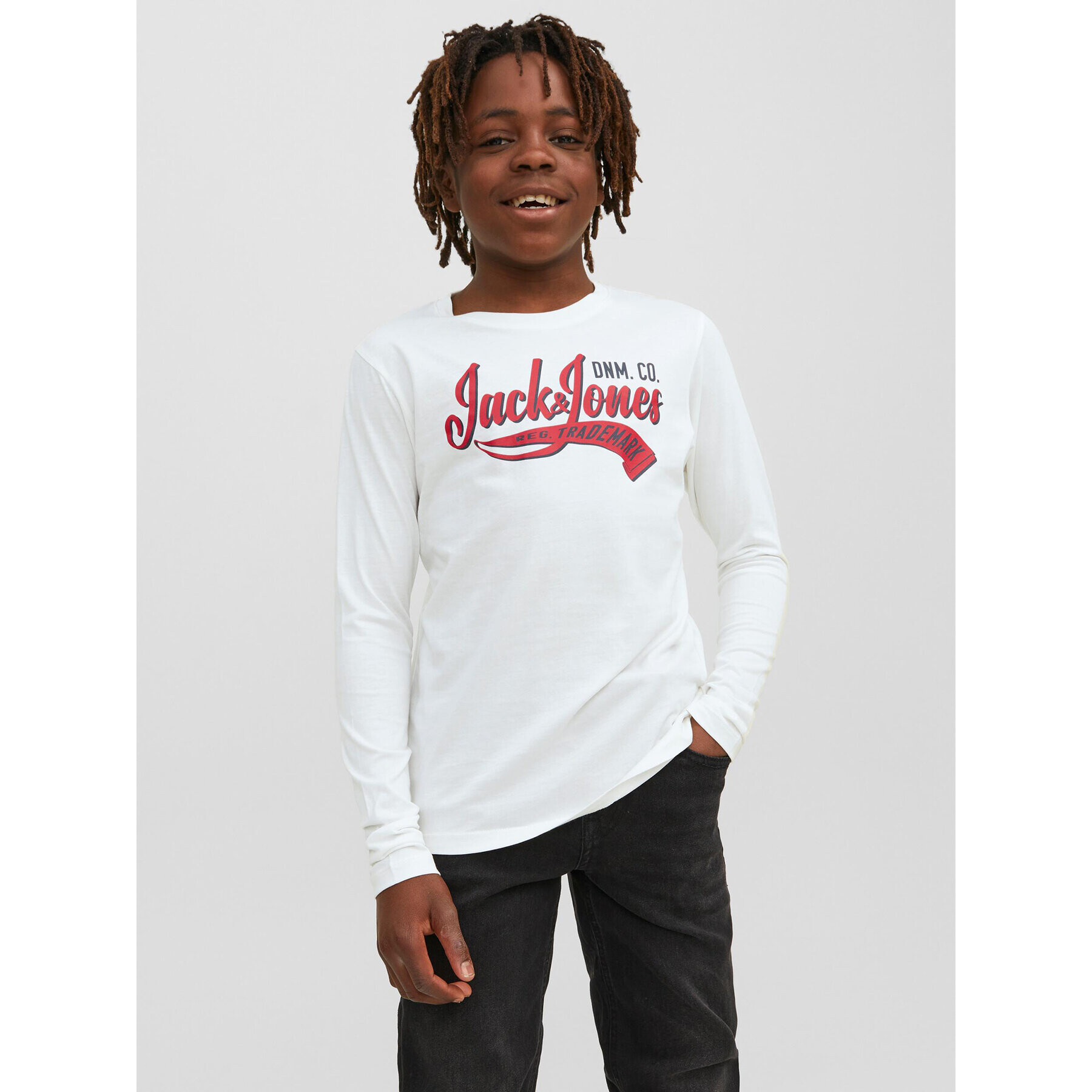 Jack&Jones Junior Блуза 12237371 Бял Regular Fit - Pepit.bg