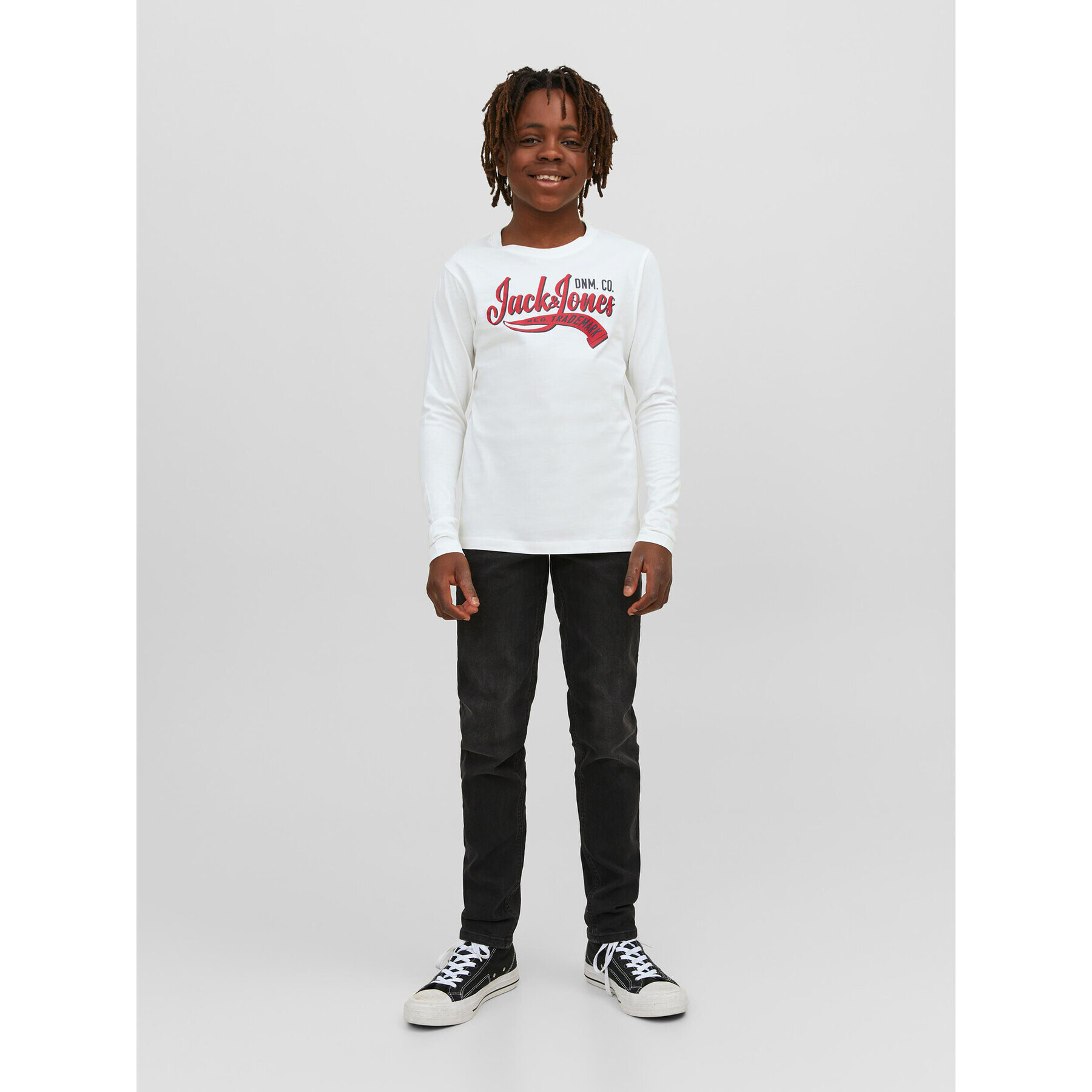 Jack&Jones Junior Блуза 12237371 Бял Regular Fit - Pepit.bg