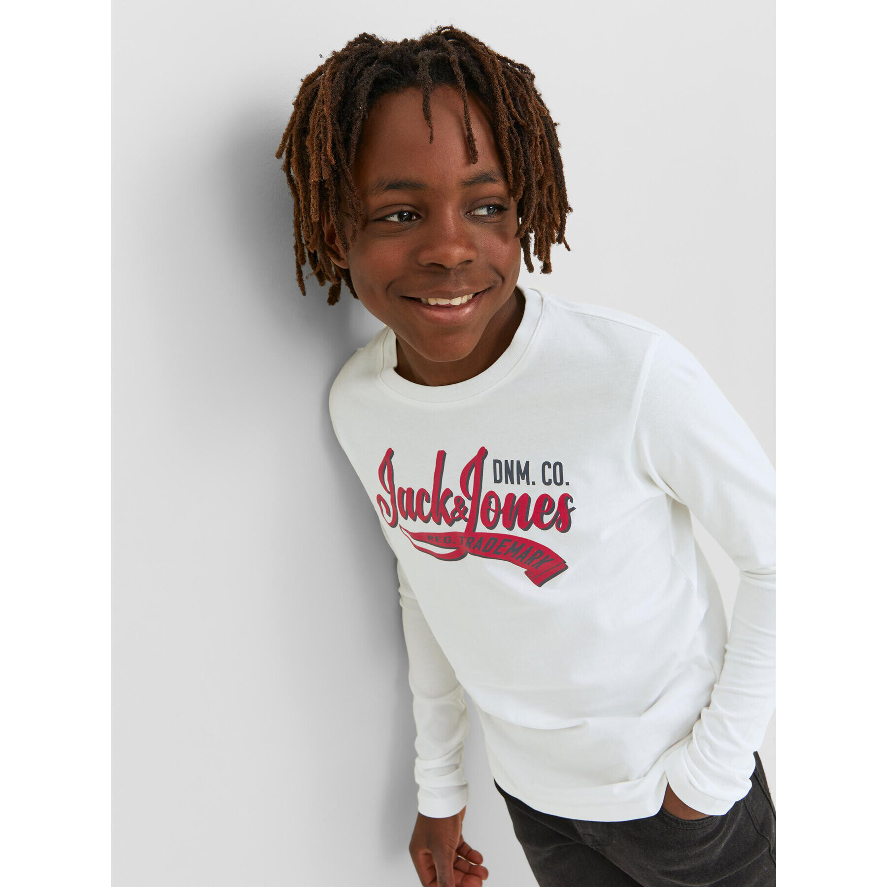 Jack&Jones Junior Блуза 12237371 Бял Regular Fit - Pepit.bg