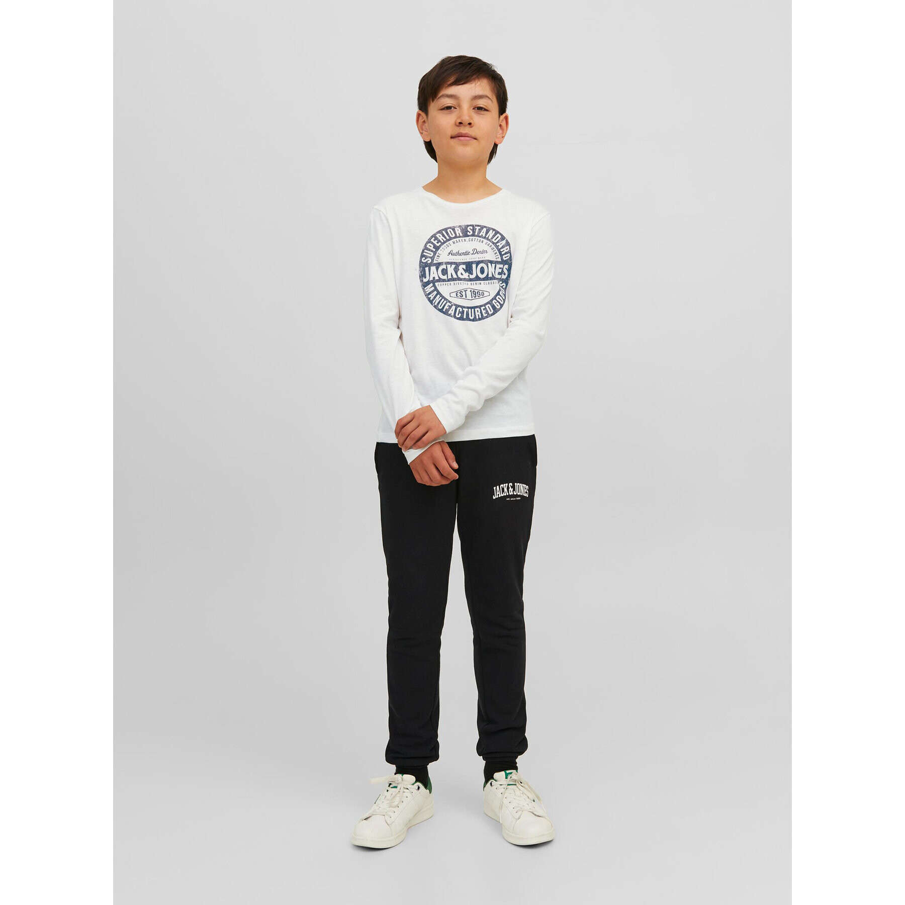 Jack&Jones Junior Блуза 12237416 Бял Regular Fit - Pepit.bg