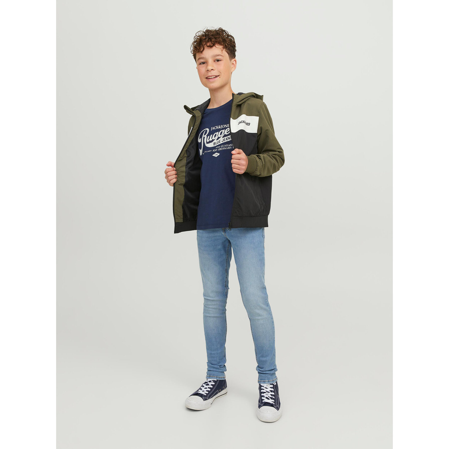 Jack&Jones Junior Блуза 12237416 Син Regular Fit - Pepit.bg