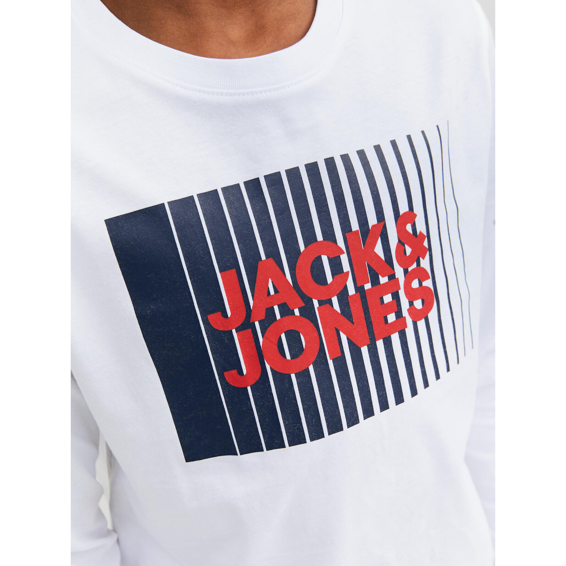 Jack&Jones Junior Блуза 12244209 Бял Regular Fit - Pepit.bg