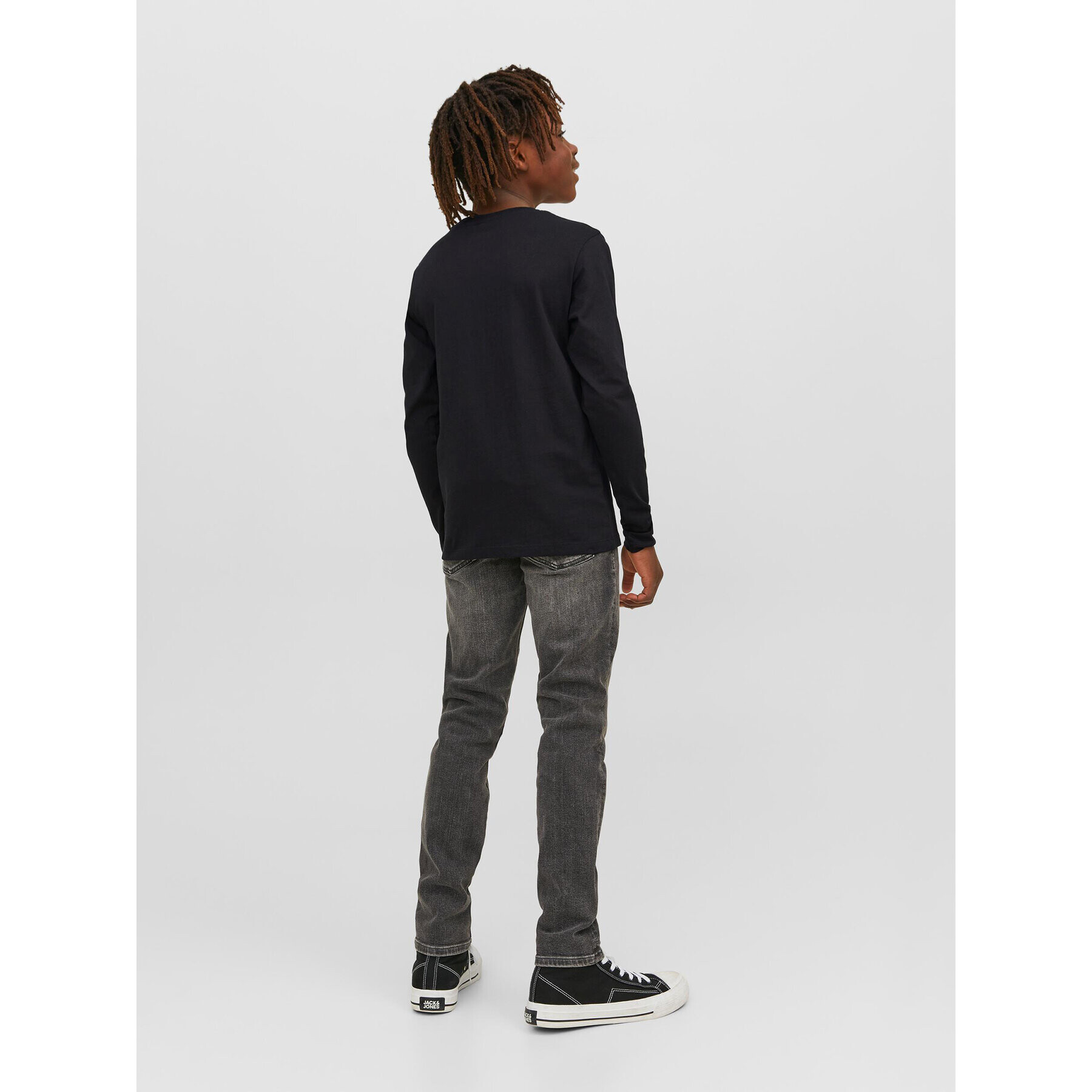 Jack&Jones Junior Блуза 12244209 Черен Regular Fit - Pepit.bg