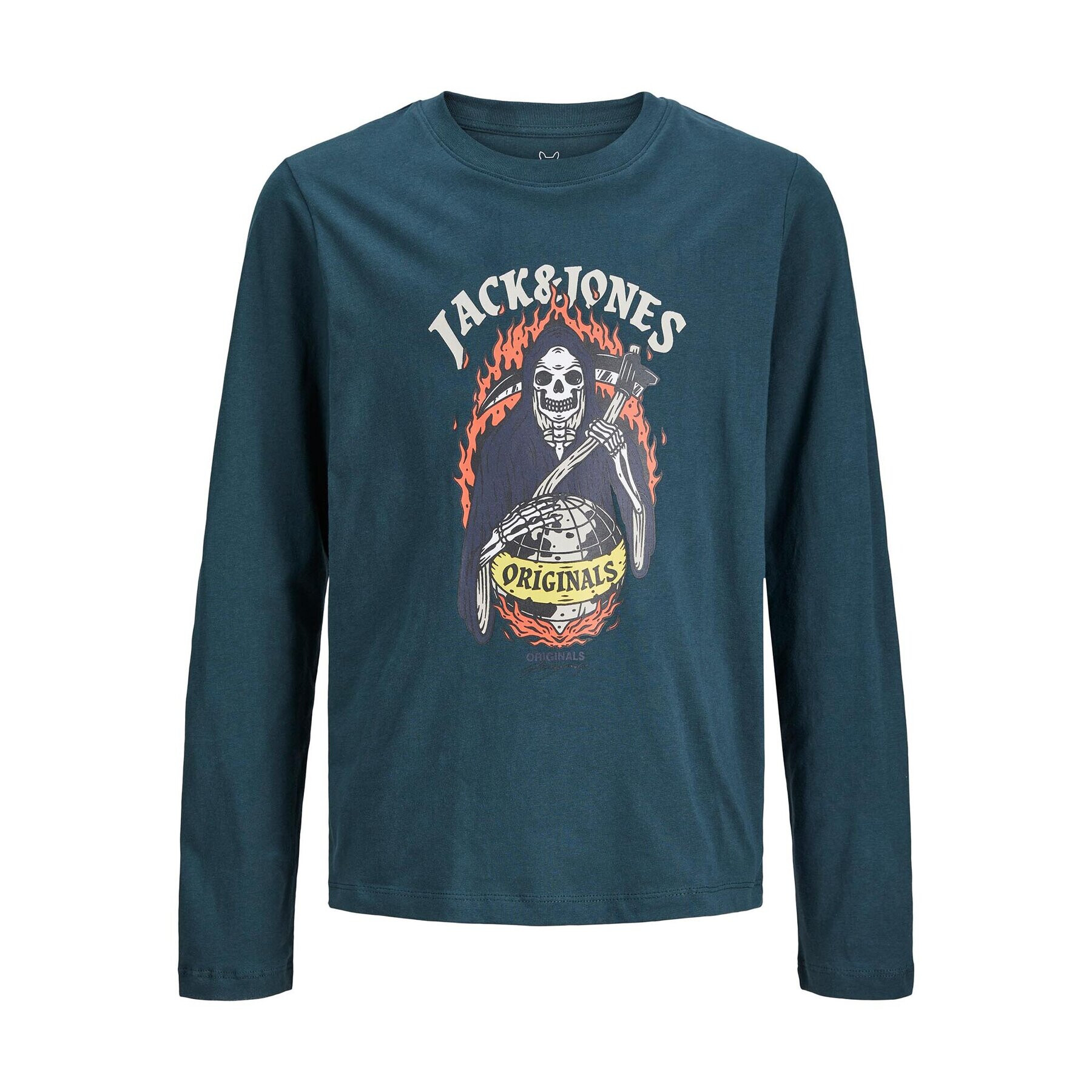 Jack&Jones Junior Блуза 12247588 Зелен Standard Fit - Pepit.bg