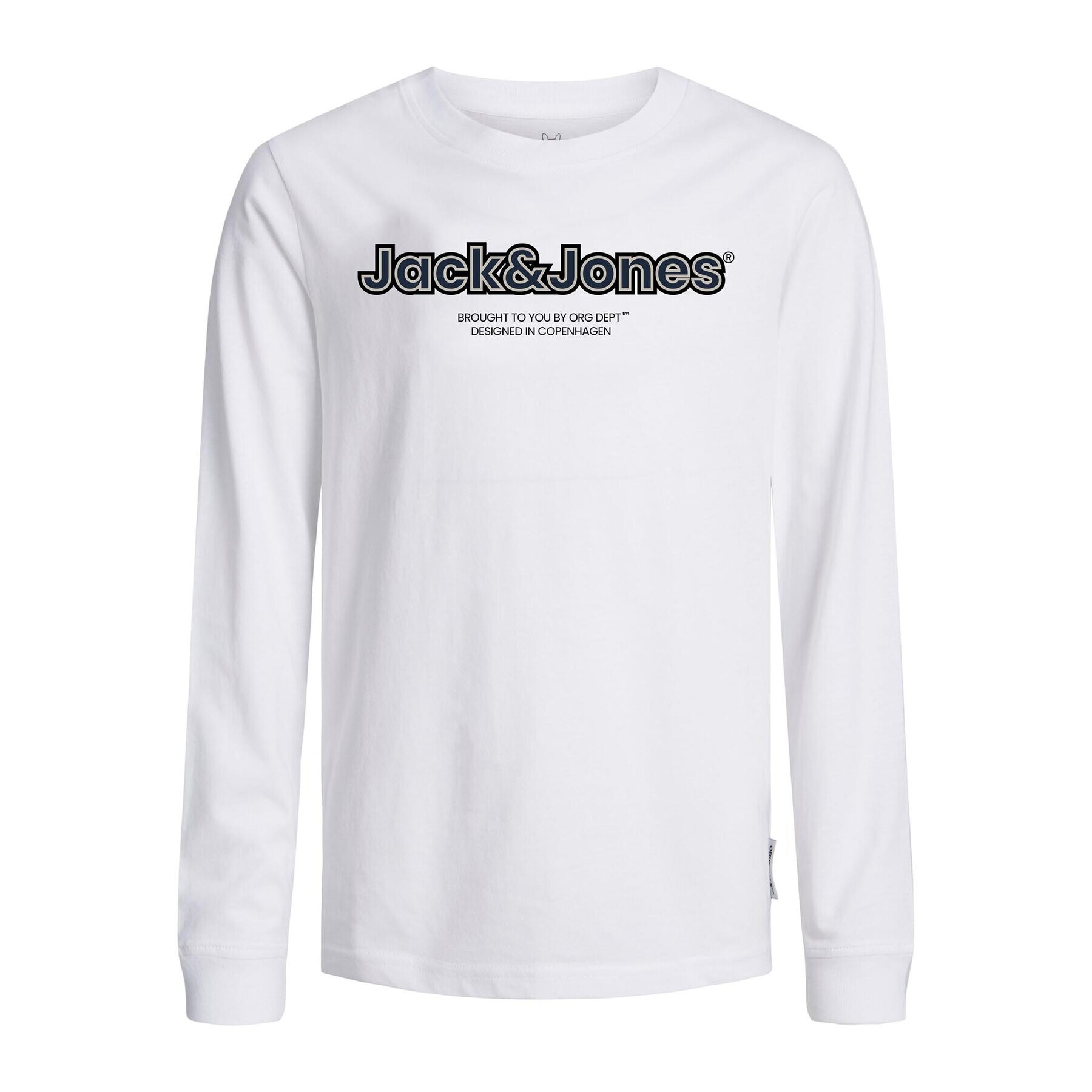 Jack&Jones Junior Блуза 12247606 Бял Standard Fit - Pepit.bg