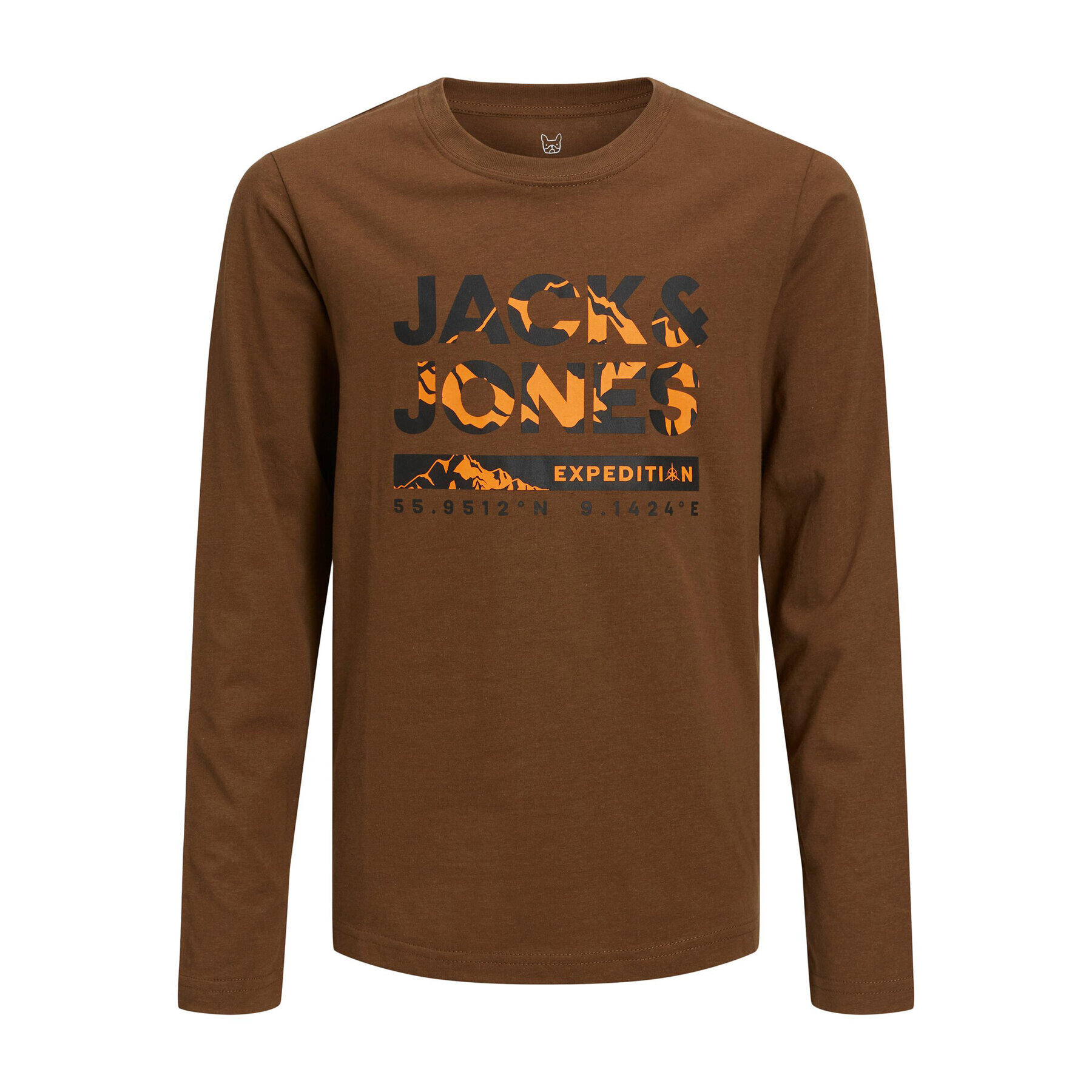 Jack&Jones Junior Блуза Hunter 12221208 Кафяв Regular Fit - Pepit.bg