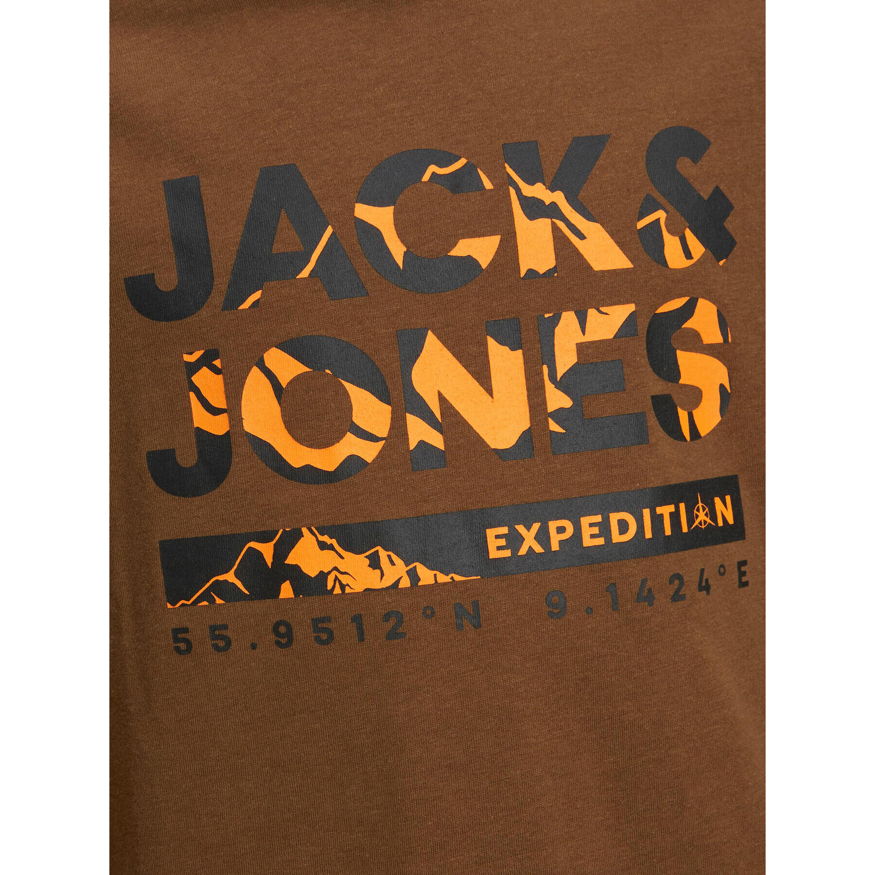 Jack&Jones Junior Блуза Hunter 12221208 Кафяв Regular Fit - Pepit.bg
