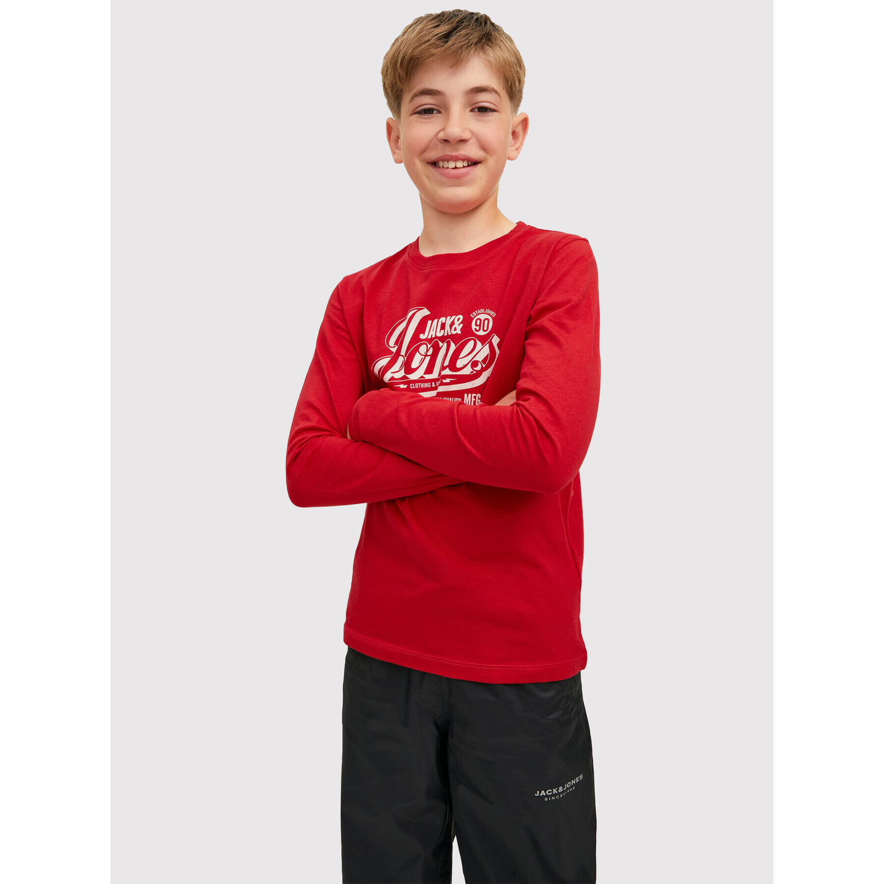 Jack&Jones Junior Блуза Jeans 12212313 Червен Regular Fit - Pepit.bg