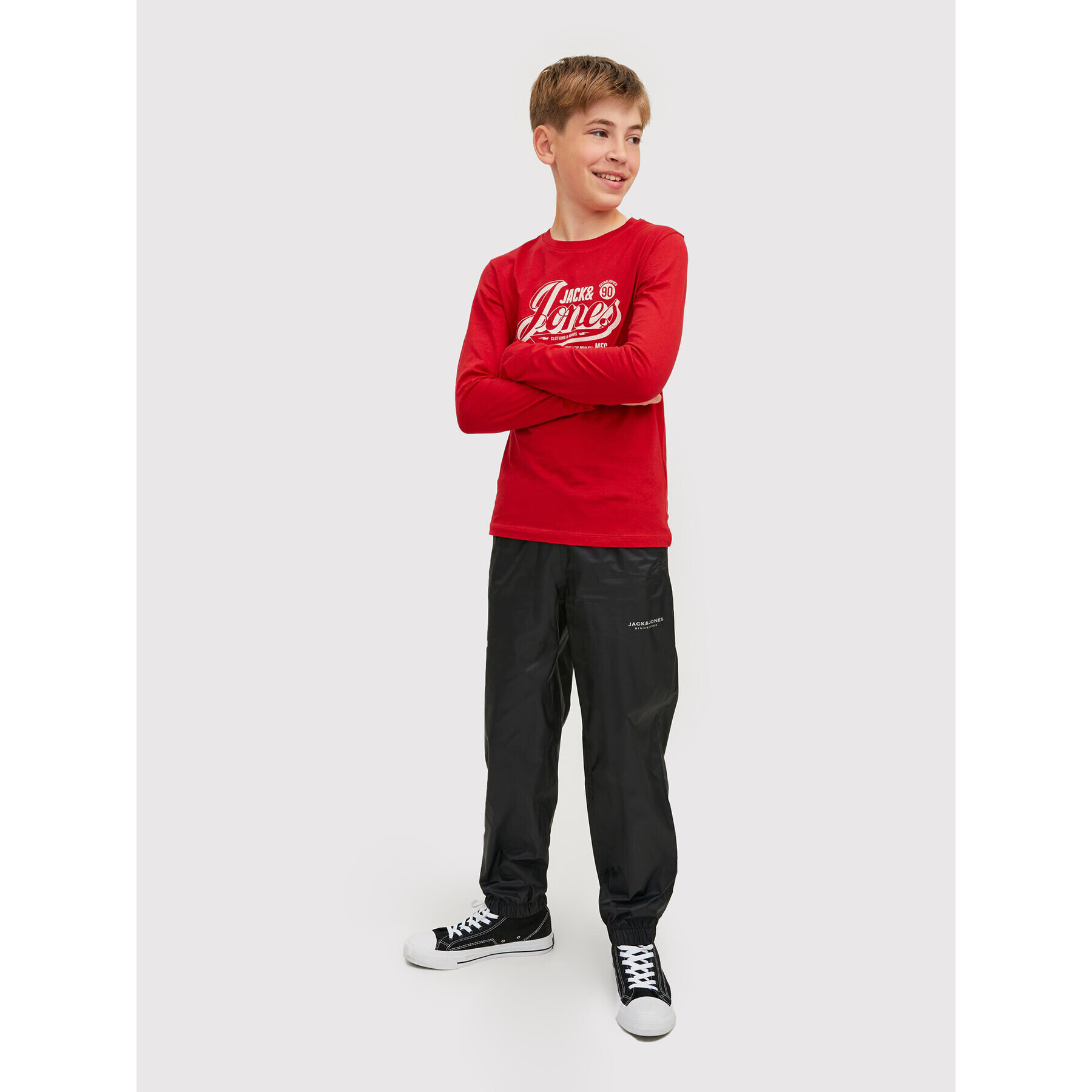 Jack&Jones Junior Блуза Jeans 12212313 Червен Regular Fit - Pepit.bg