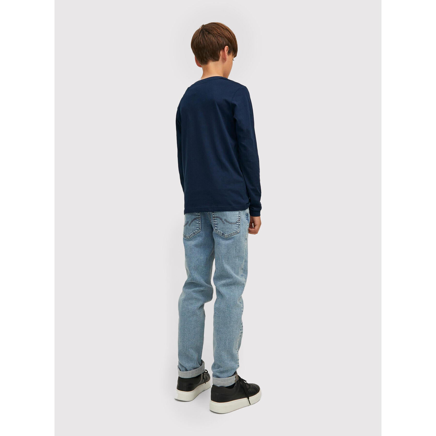 Jack&Jones Junior Блуза Jeans 12212313 Тъмносин Regular Fit - Pepit.bg