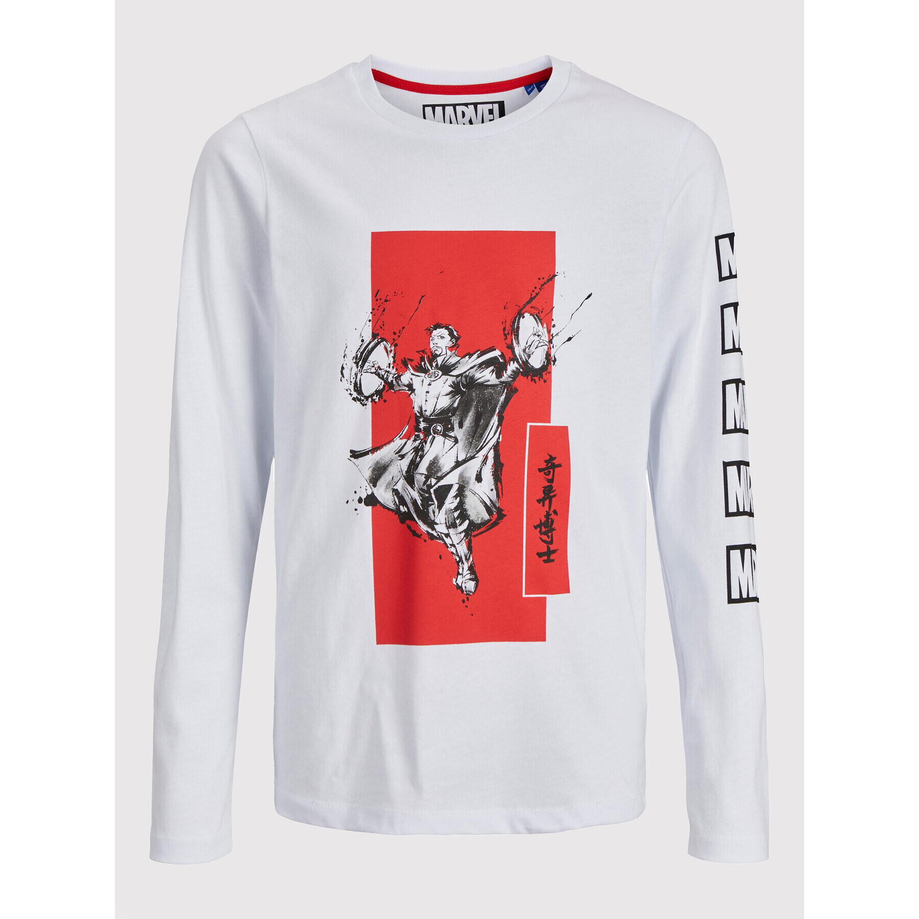 Jack&Jones Junior Блуза MARVEL 12217803 Бял Regular Fit - Pepit.bg