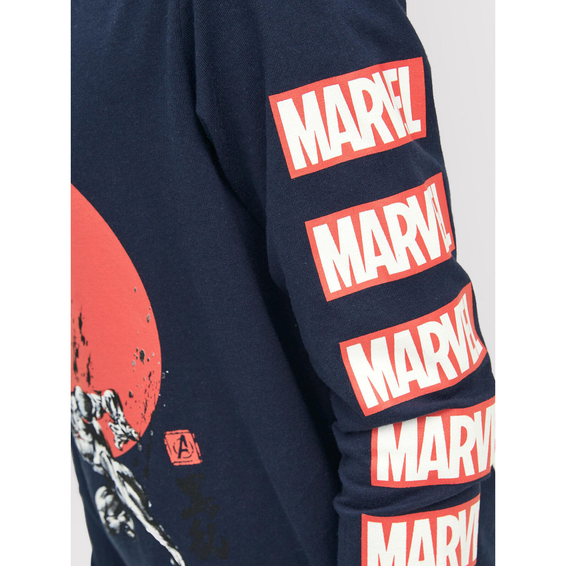 Jack&Jones Junior Блуза MARVEL 12217803 Тъмносин Regular Fit - Pepit.bg