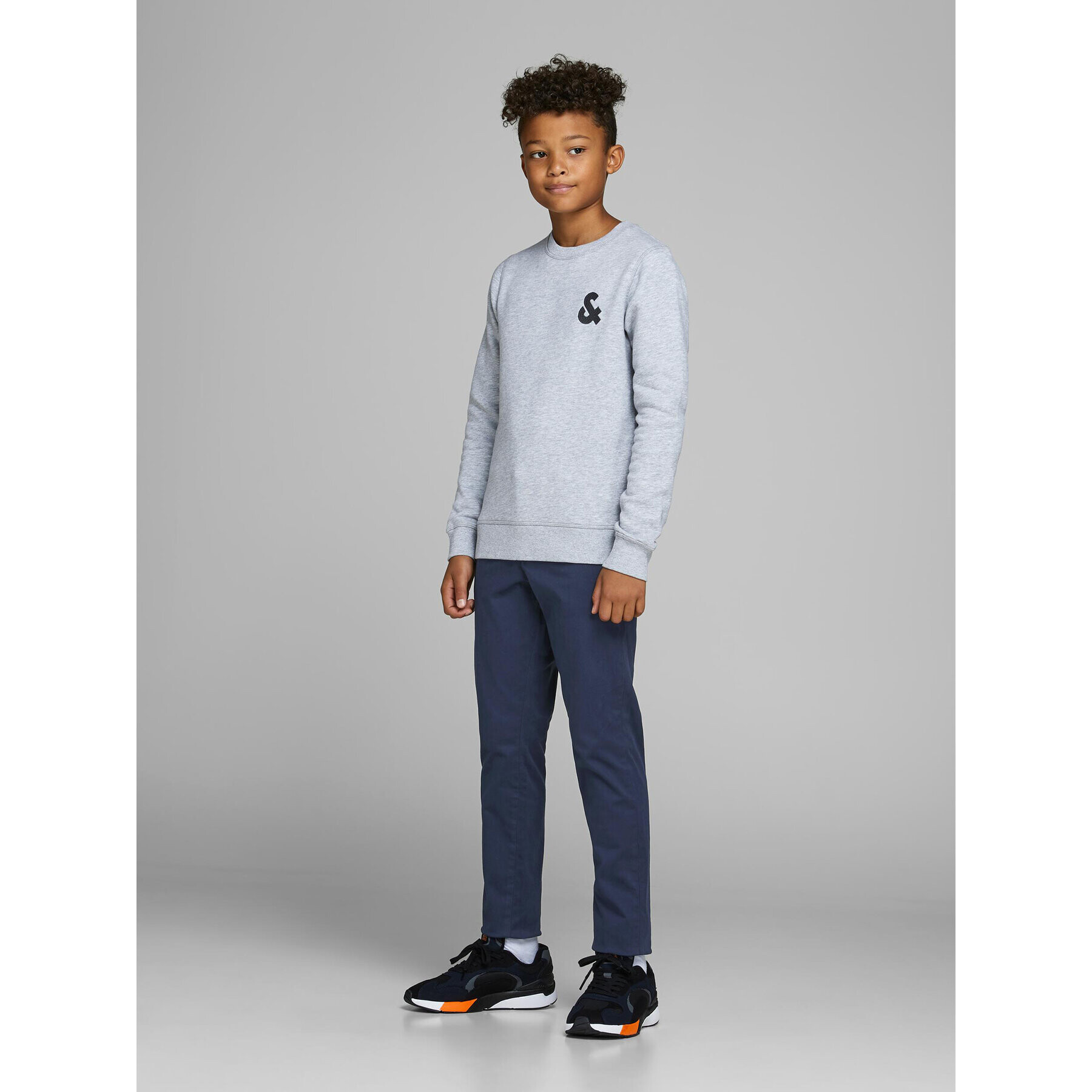 Jack&Jones Junior Чино панталони 12160028 Тъмносин Slim Fit - Pepit.bg