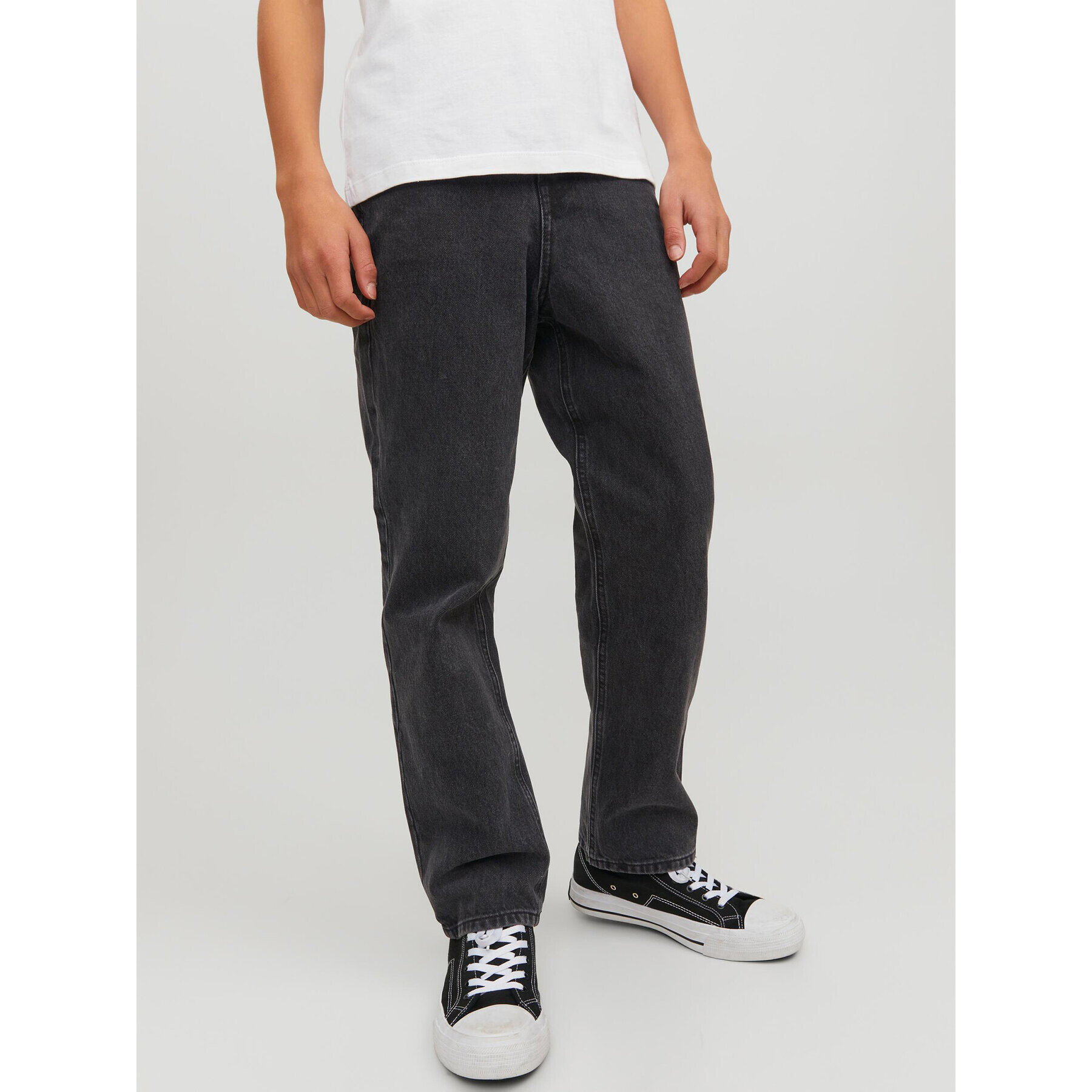 Jack&Jones Junior Дънки 12217782 Черен Relaxed Fit - Pepit.bg