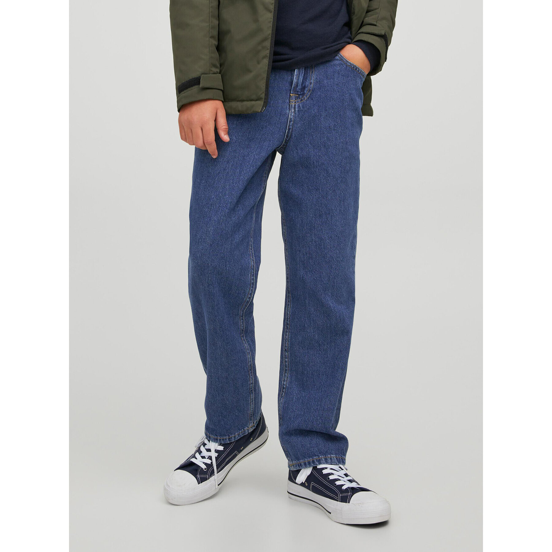 Jack&Jones Junior Дънки 12221414 Син Relaxed Fit - Pepit.bg