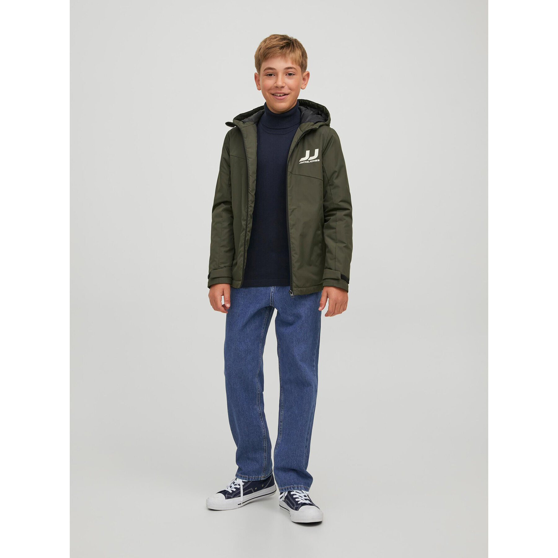 Jack&Jones Junior Дънки 12221414 Син Relaxed Fit - Pepit.bg