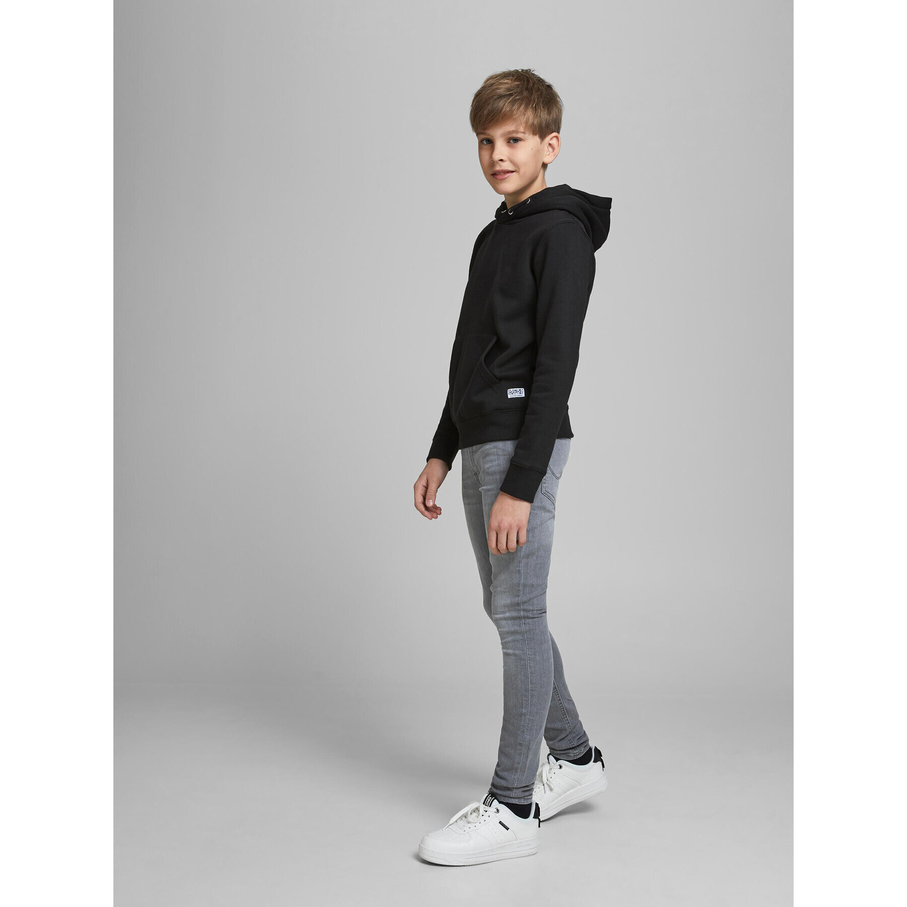 Jack&Jones Junior Дънки Dan Original 12187467 Сив Super Skinny Fit - Pepit.bg