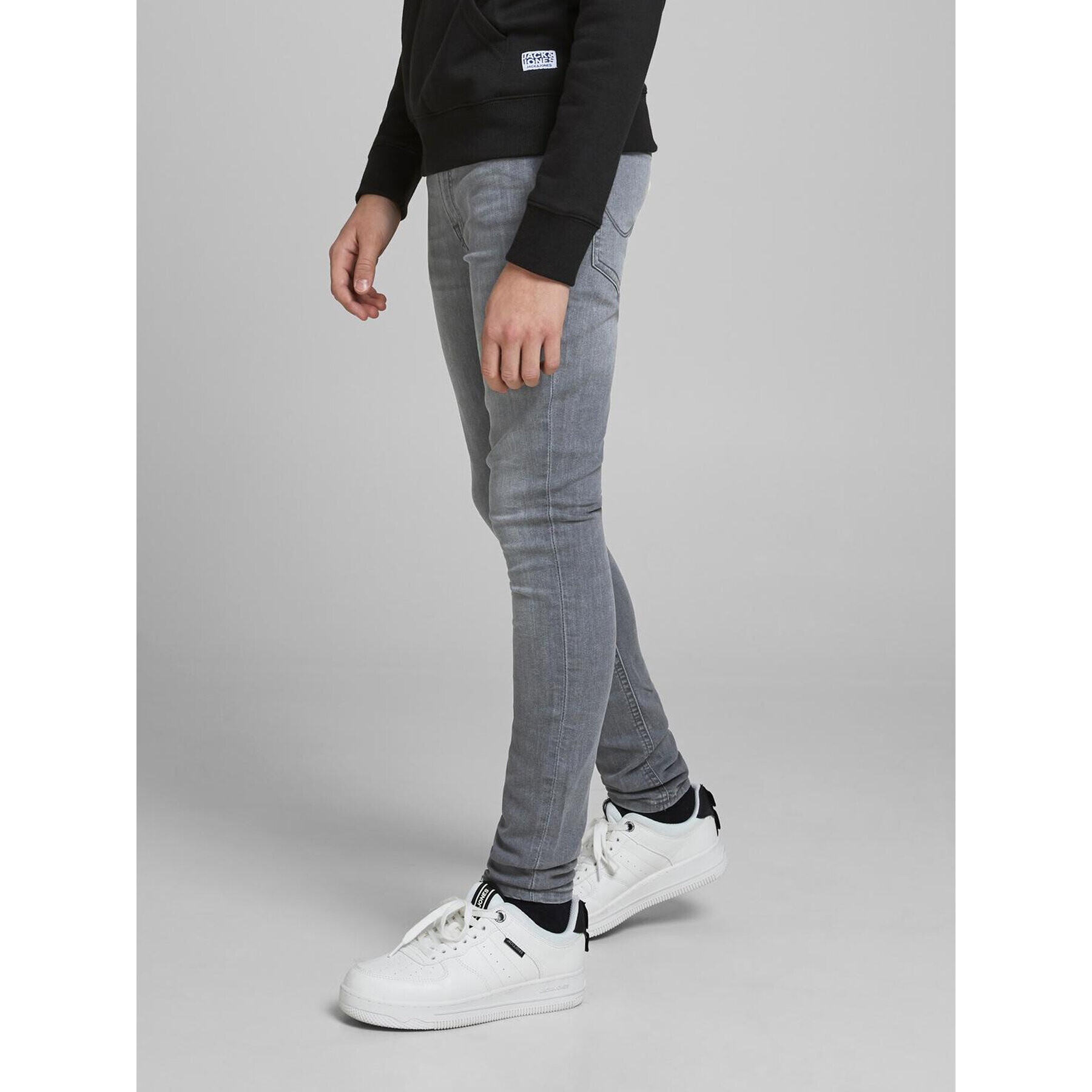 Jack&Jones Junior Дънки Dan Original 12187467 Сив Super Skinny Fit - Pepit.bg