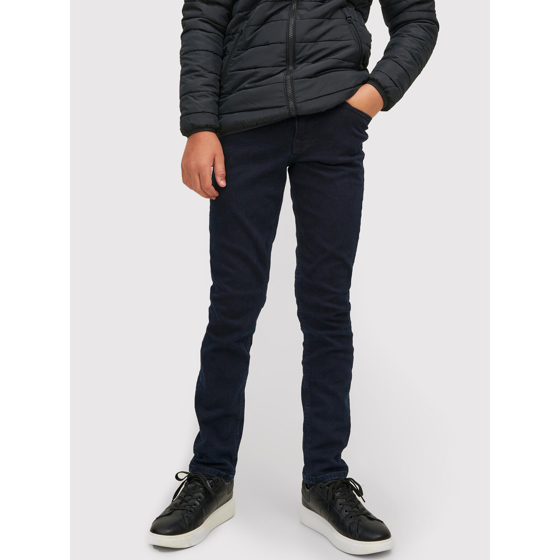 Jack&Jones Junior Дънки Glenn 12212331 Тъмносин Slim Fit - Pepit.bg