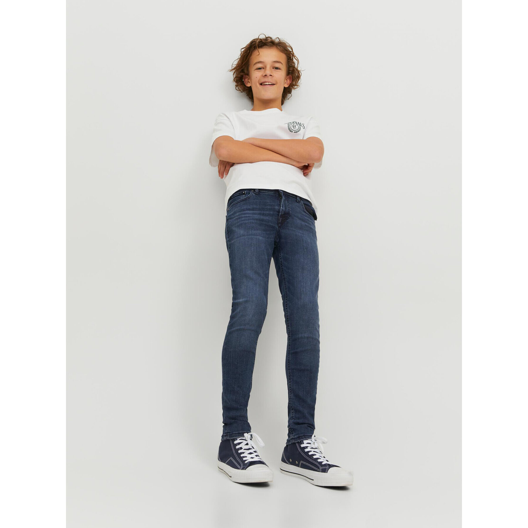 Jack&Jones Junior Дънки Liam 12178287 Син Skinny Fit - Pepit.bg