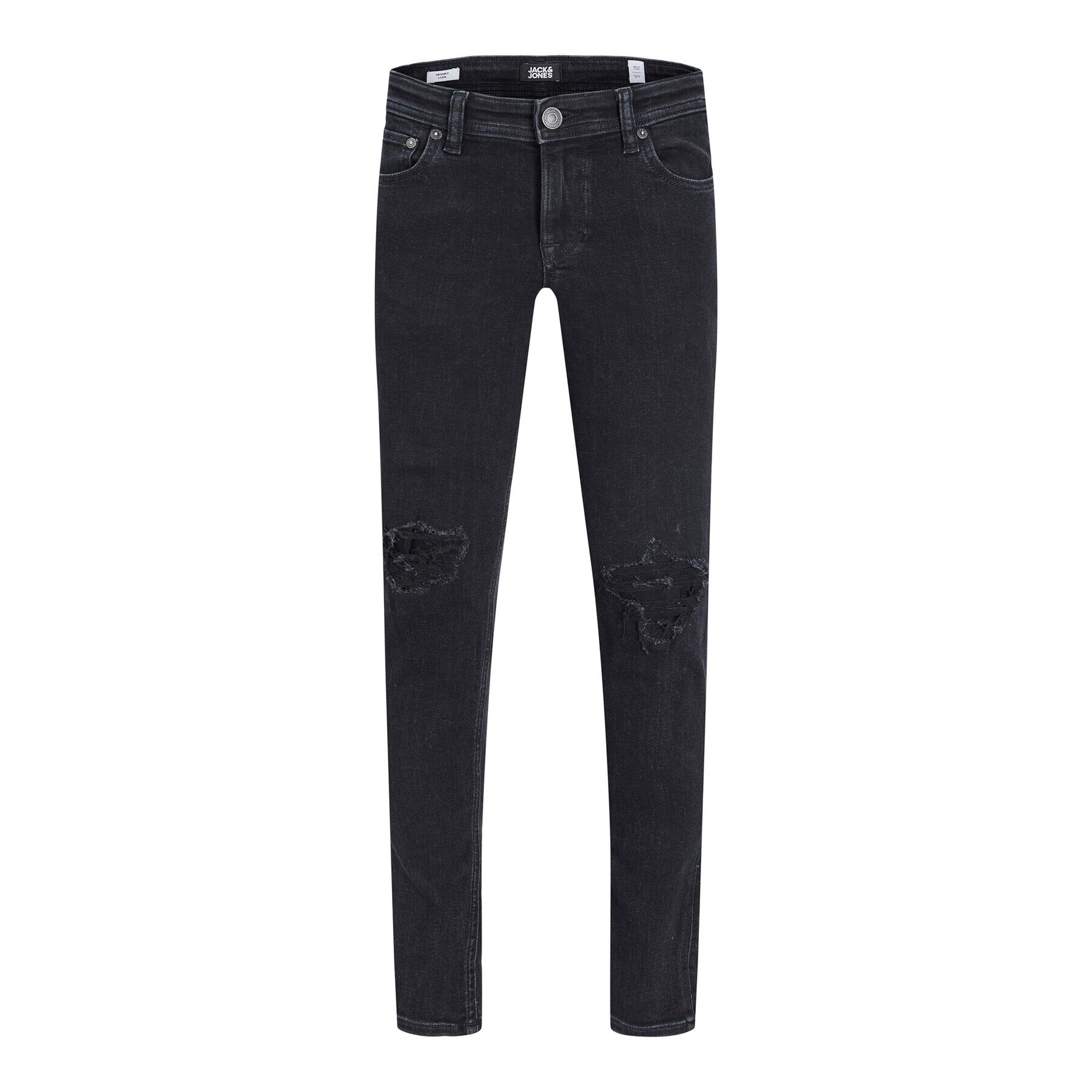 Jack&Jones Junior Дънки Liam 12213523 Черен Skinny Fit - Pepit.bg