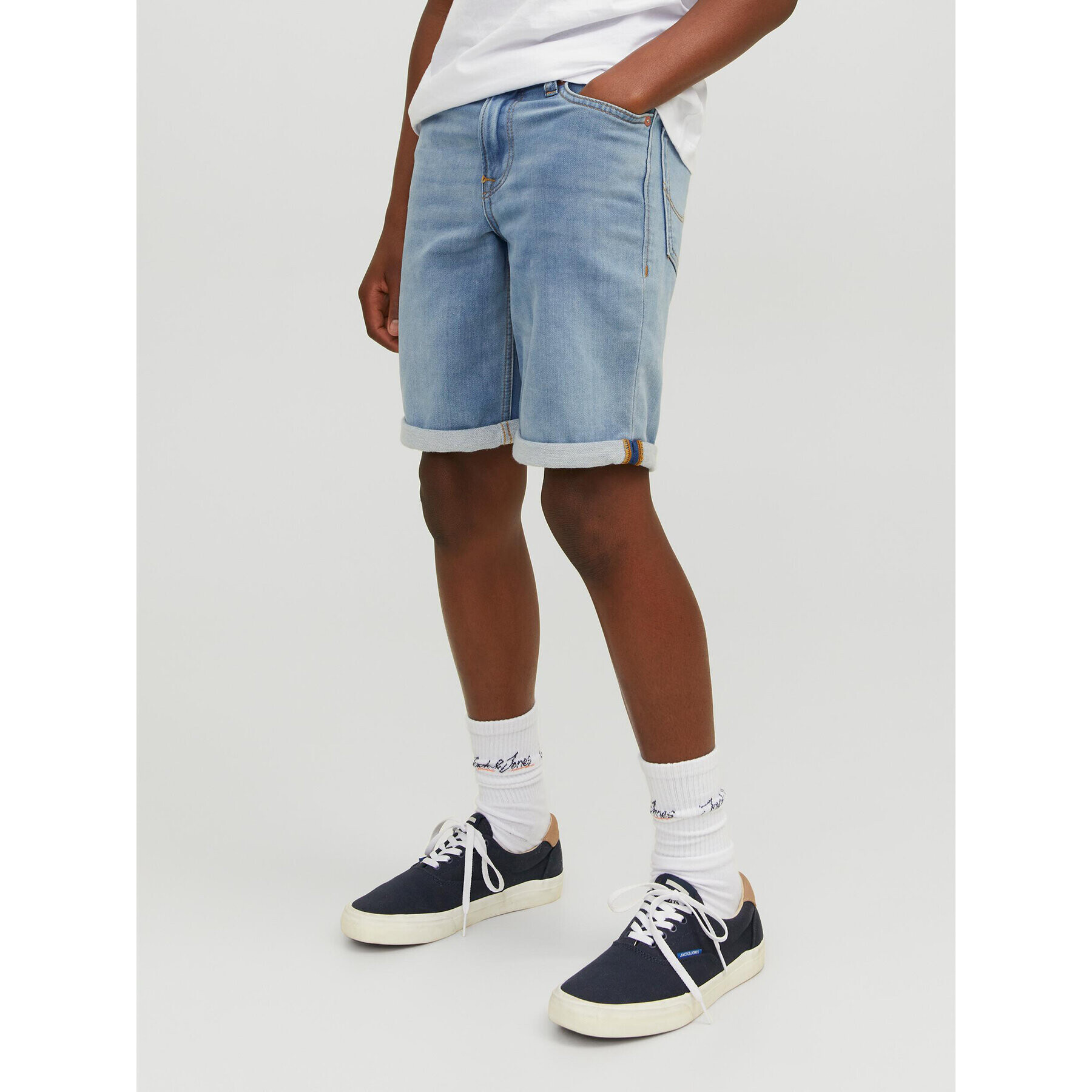 Jack&Jones Junior Дънкови шорти 12224573 Син Regular Fit - Pepit.bg