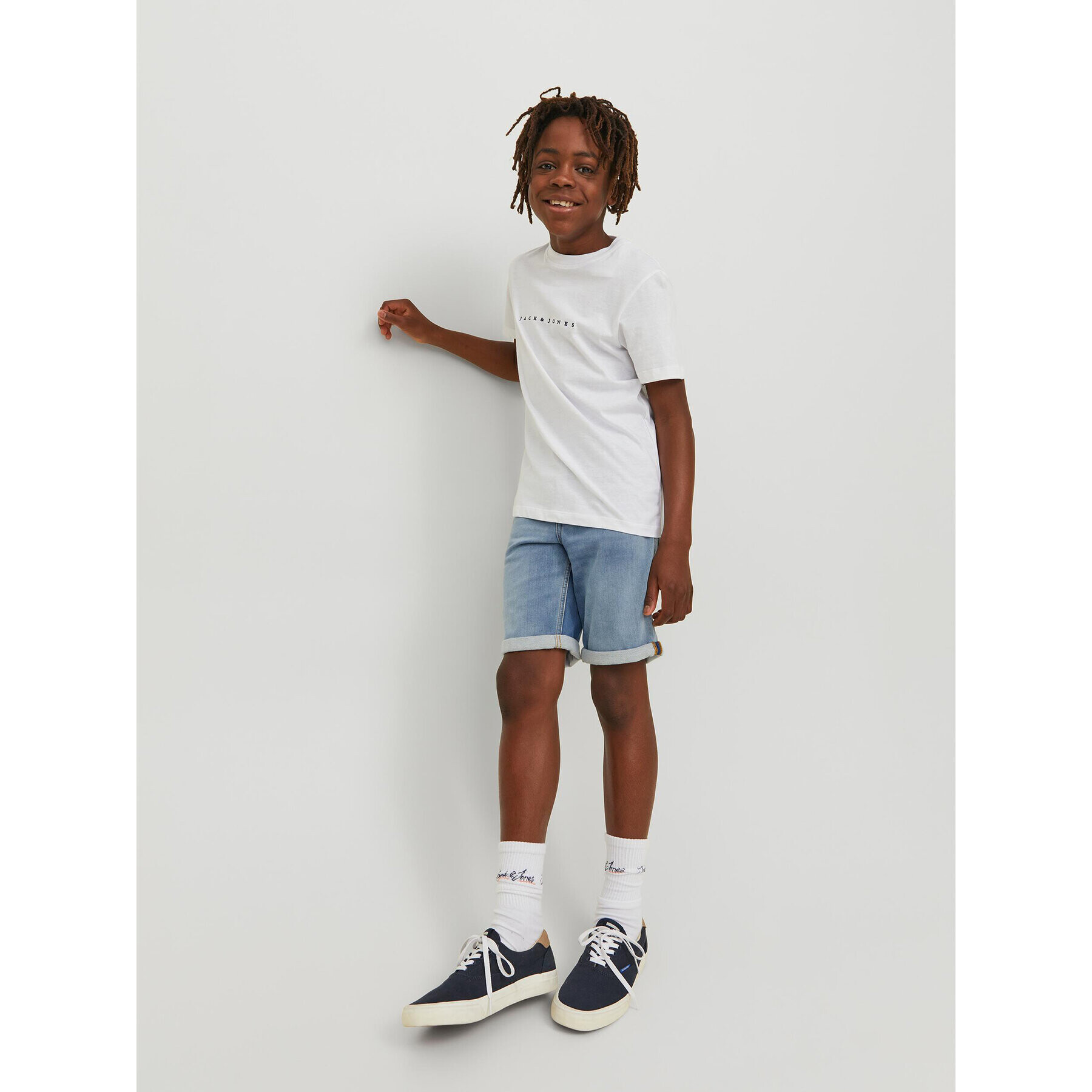 Jack&Jones Junior Дънкови шорти 12224573 Син Regular Fit - Pepit.bg