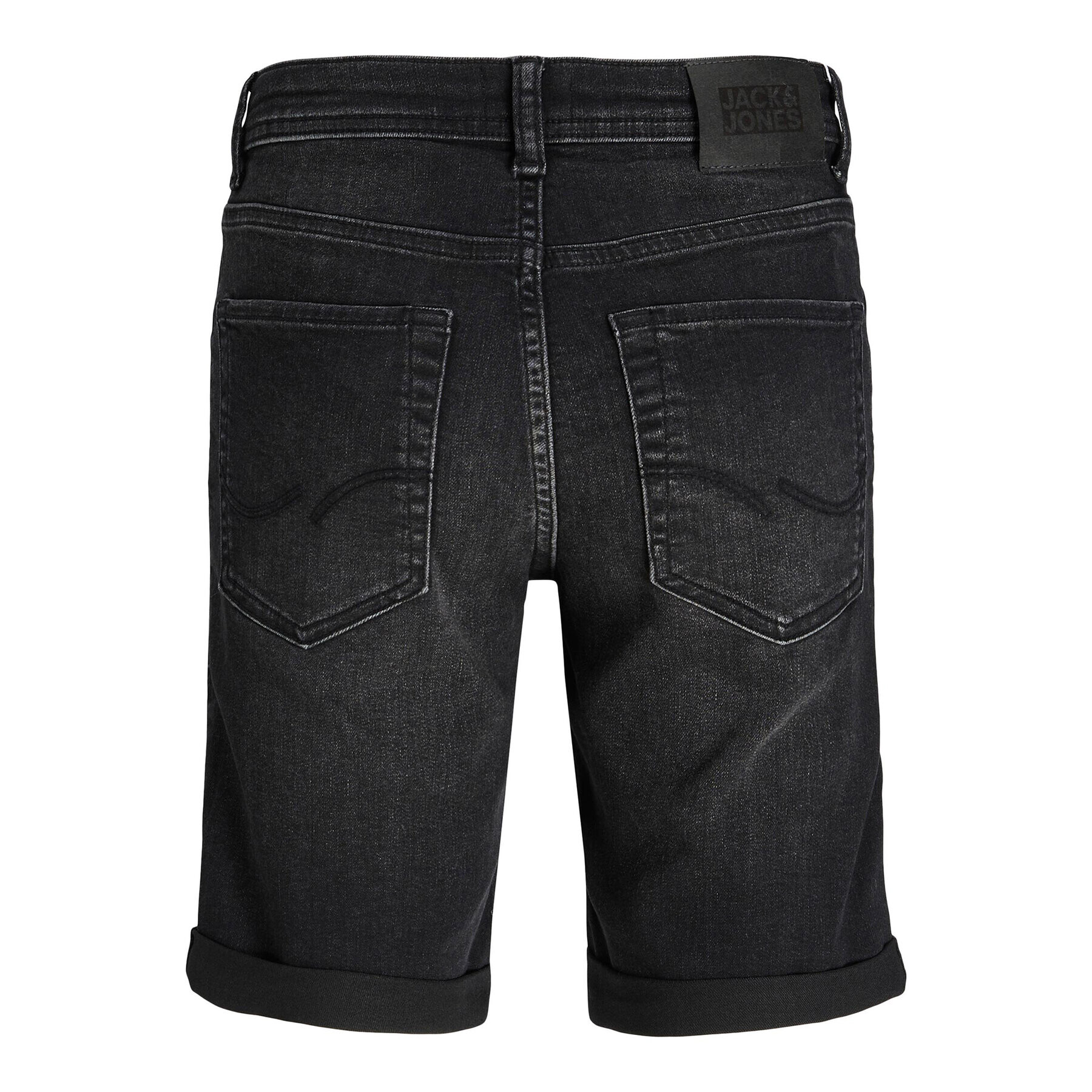 Jack&Jones Junior Дънкови шорти 12230494 Черен Regular Fit - Pepit.bg