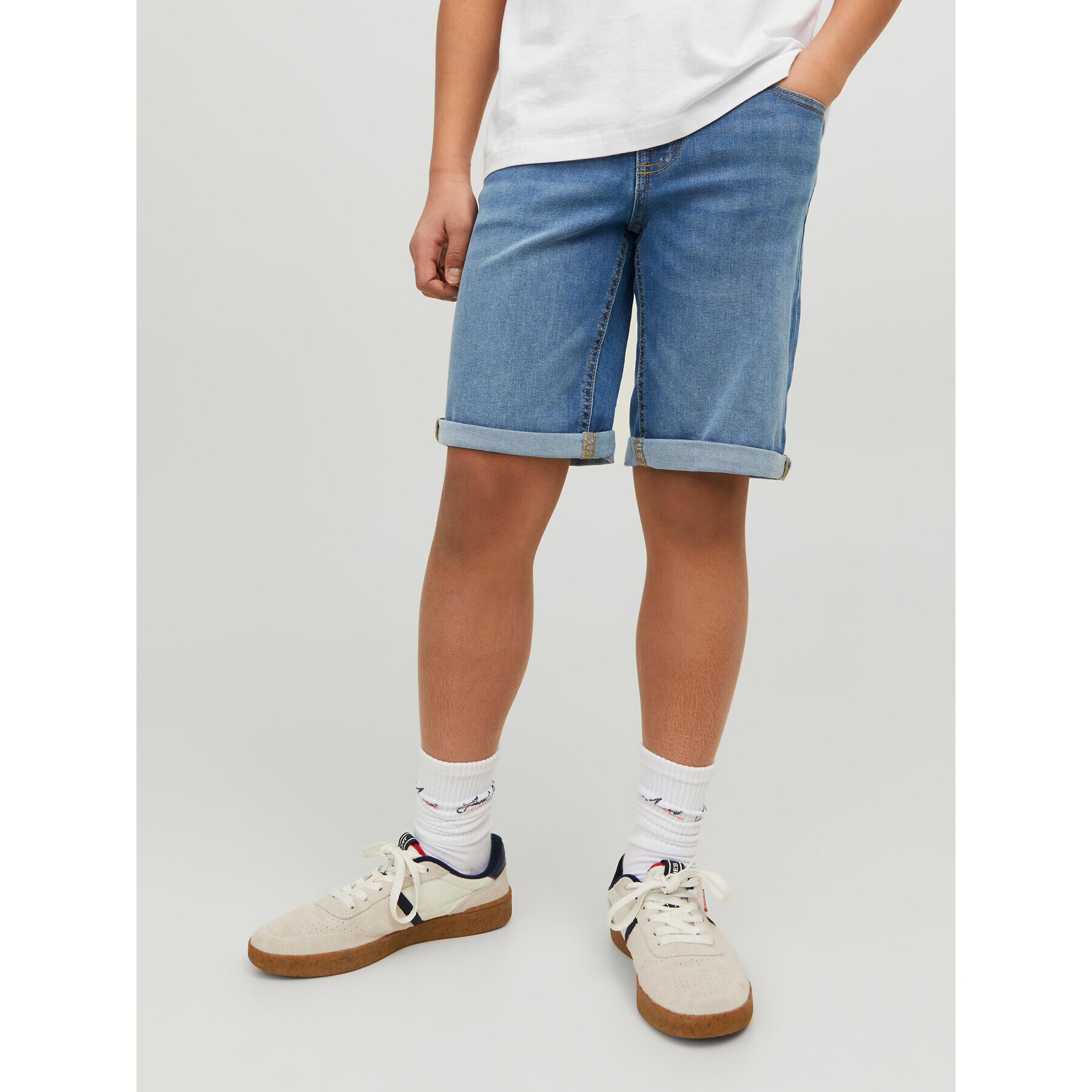 Jack&Jones Junior Дънкови шорти 12230545 Син Regular Fit - Pepit.bg