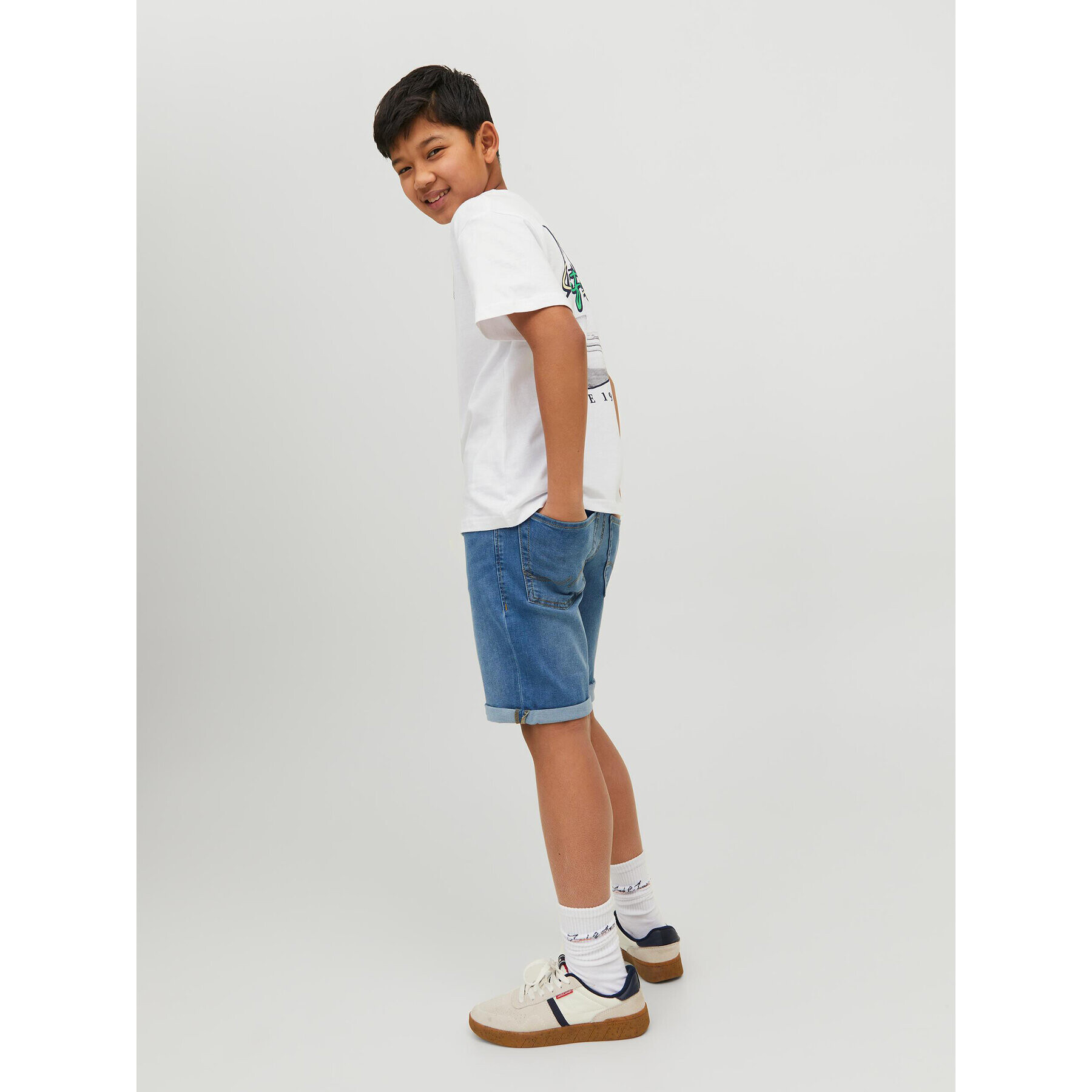 Jack&Jones Junior Дънкови шорти 12230545 Син Regular Fit - Pepit.bg