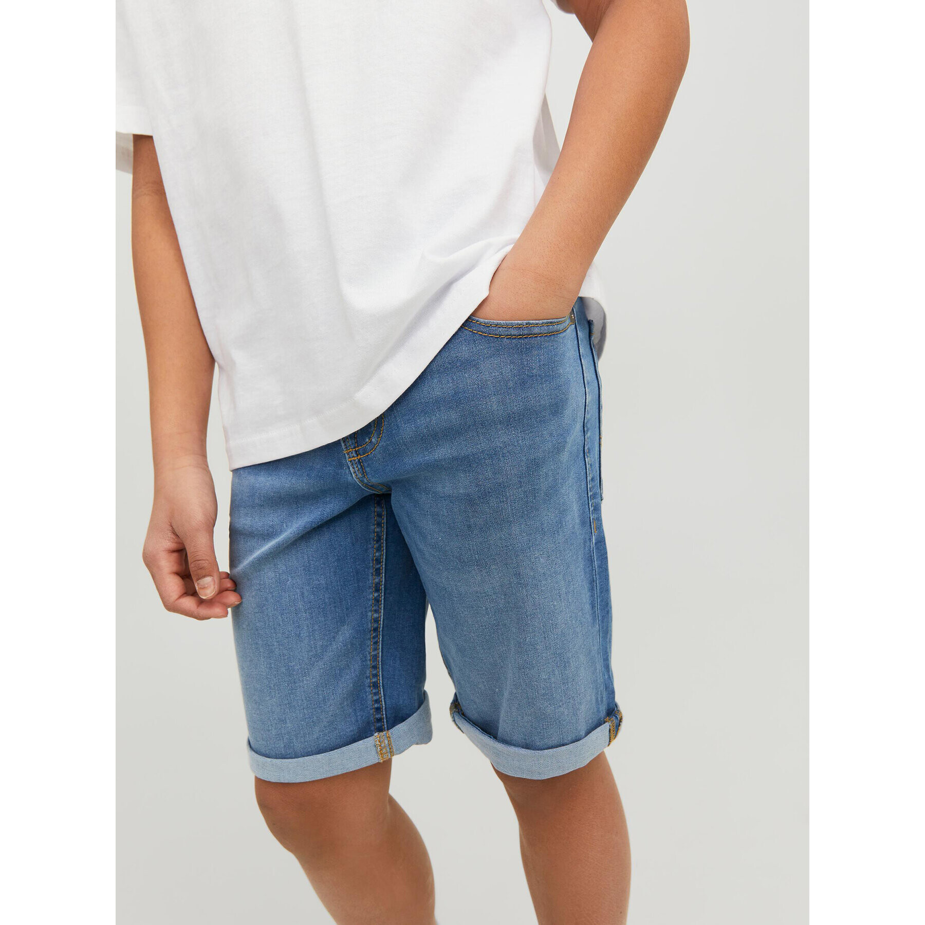 Jack&Jones Junior Дънкови шорти 12230545 Син Regular Fit - Pepit.bg