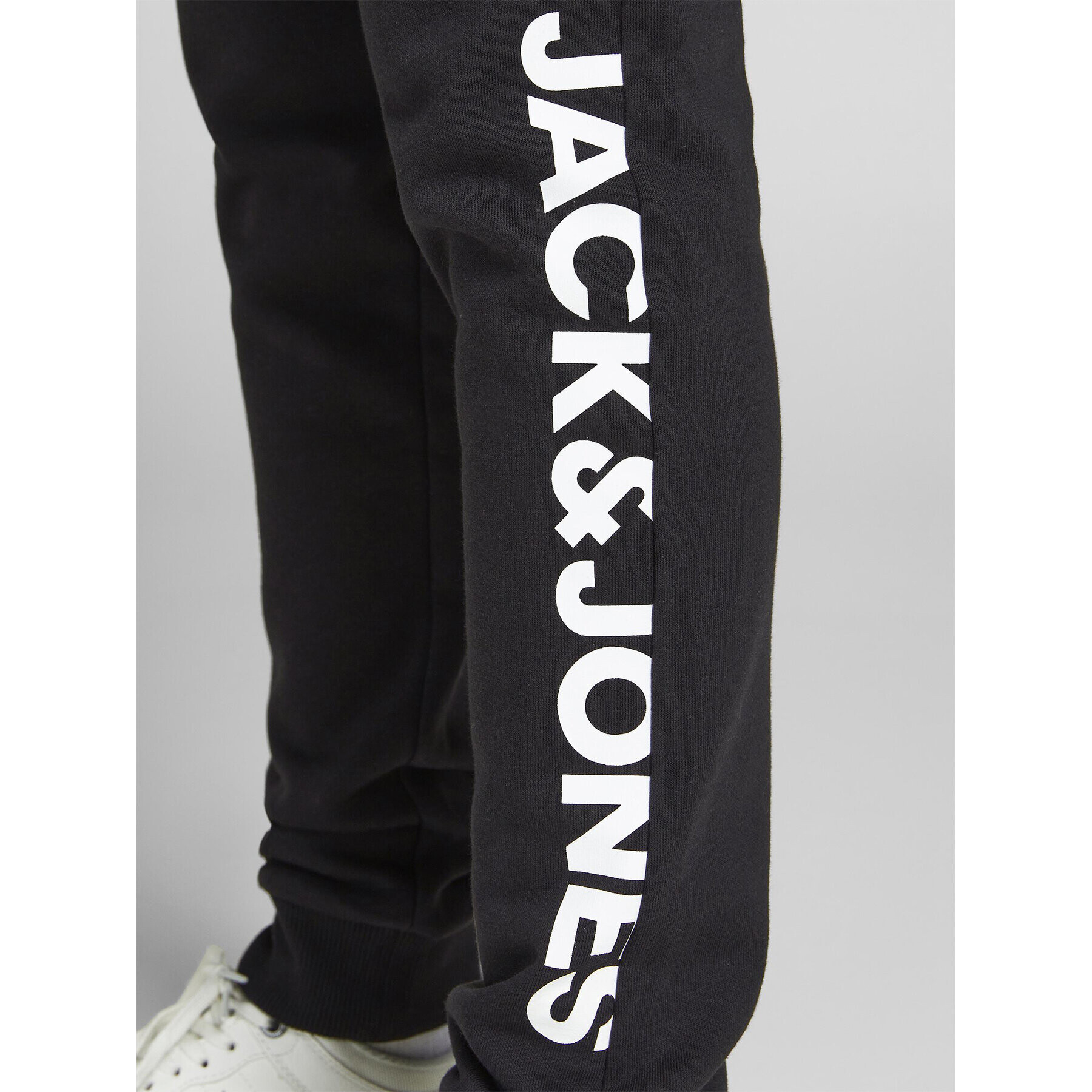 Jack&Jones Junior Долнище анцуг 12206236 Черен Slim Fit - Pepit.bg