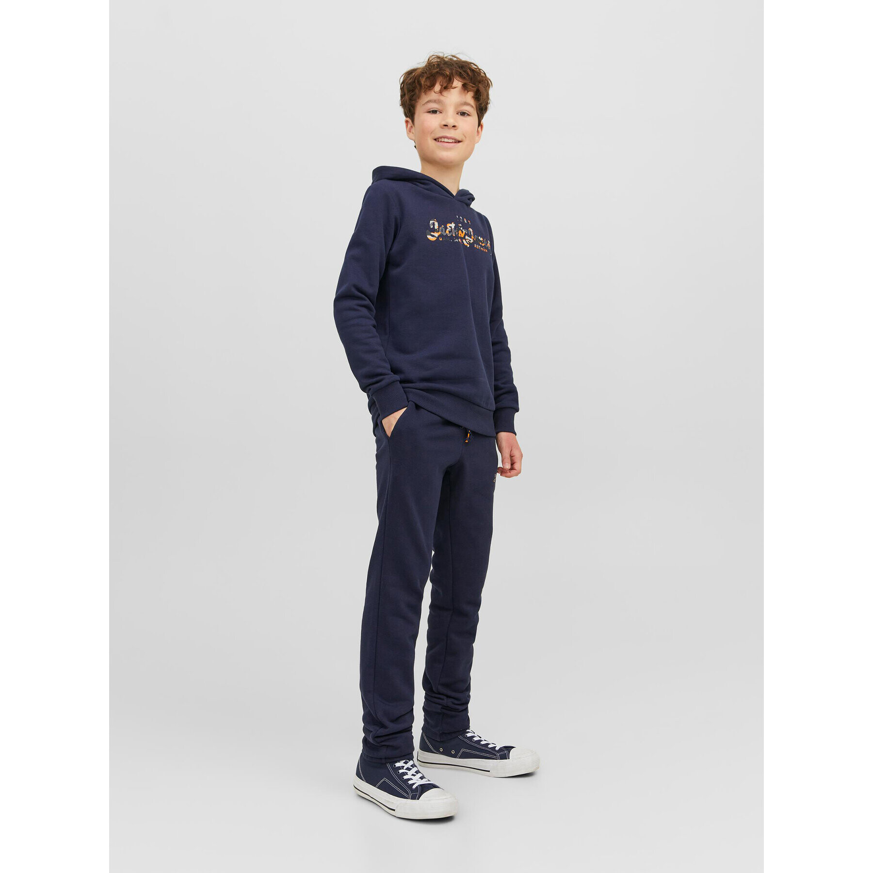 Jack&Jones Junior Долнище анцуг 12237173 Тъмносин Comfort Fit - Pepit.bg