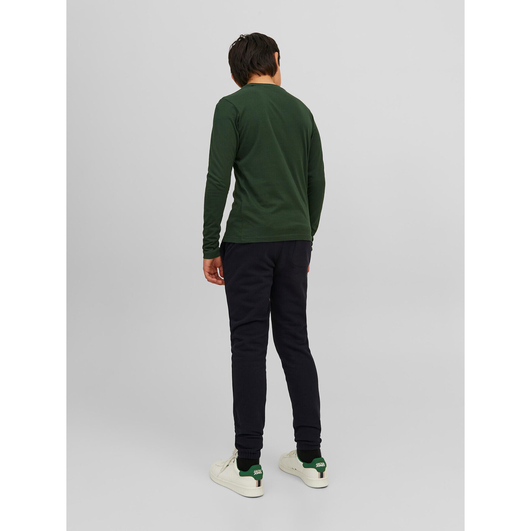 Jack&Jones Junior Долнище анцуг 12237403 Черен Slim Fit - Pepit.bg
