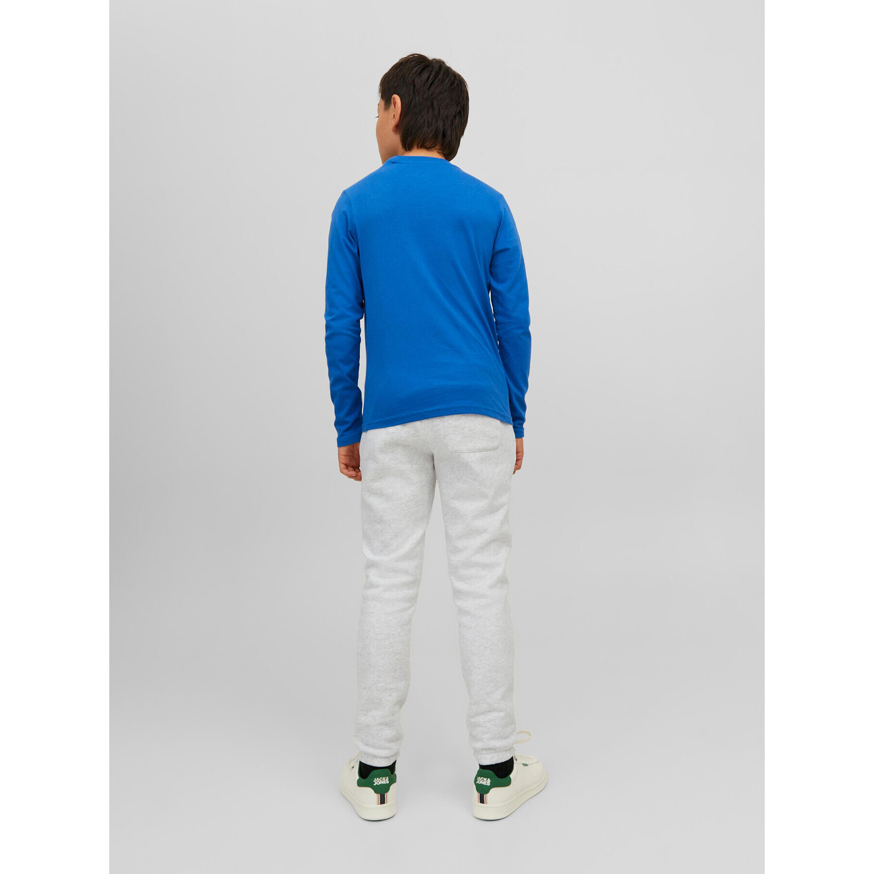 Jack&Jones Junior Долнище анцуг 12237403 Сив Slim Fit - Pepit.bg