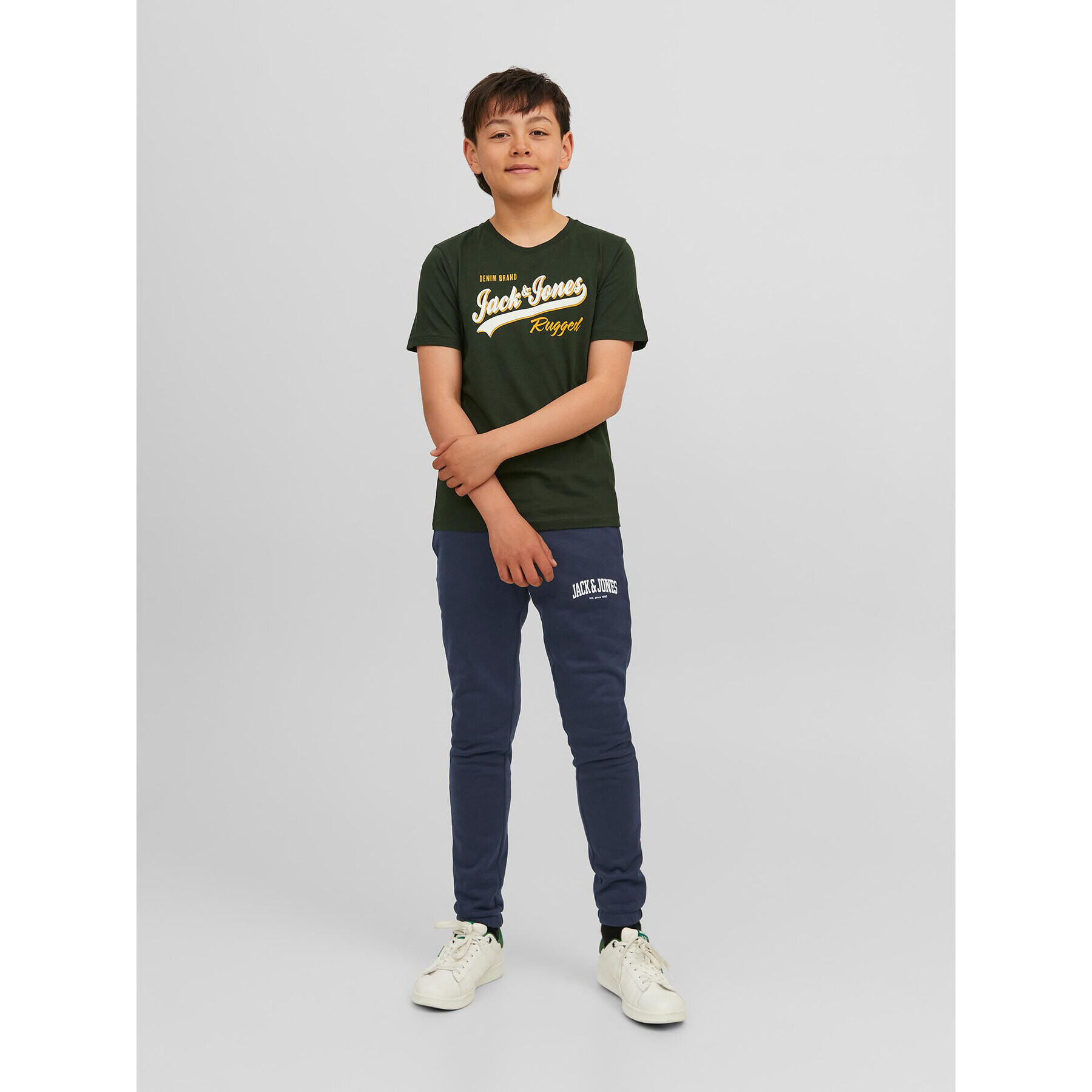 Jack&Jones Junior Долнище анцуг 12237403 Тъмносин Slim Fit - Pepit.bg